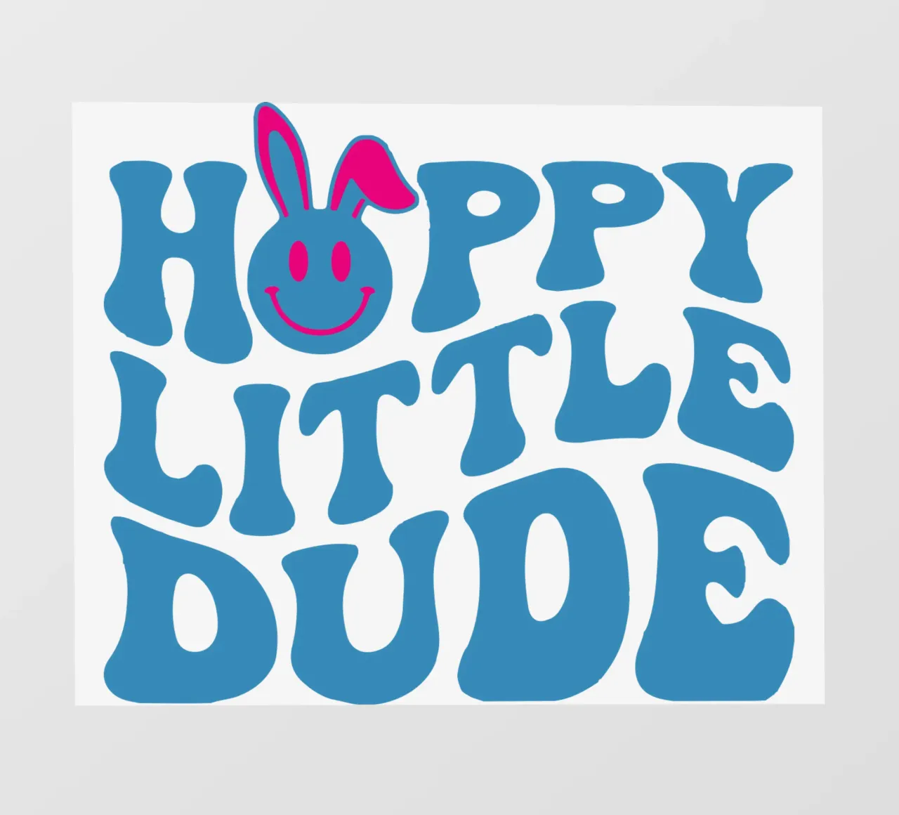 Hoppy Little Dude Pasqua telo in pvc da onefeelshop