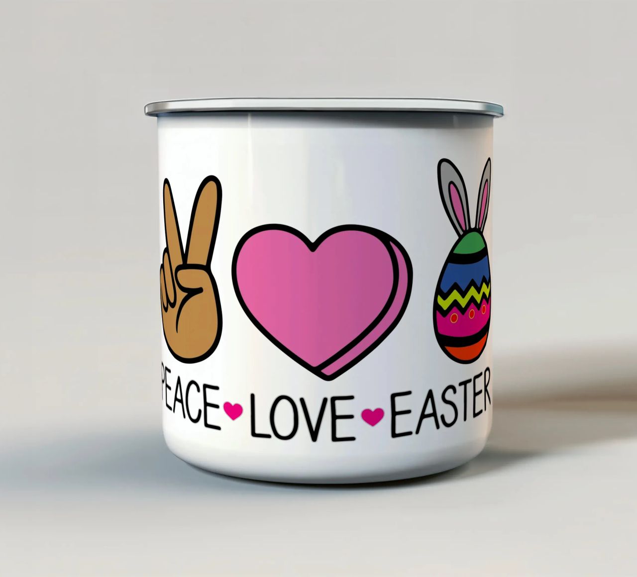 PACE AMORE PASQUA tazza in smalto da onefeelshop