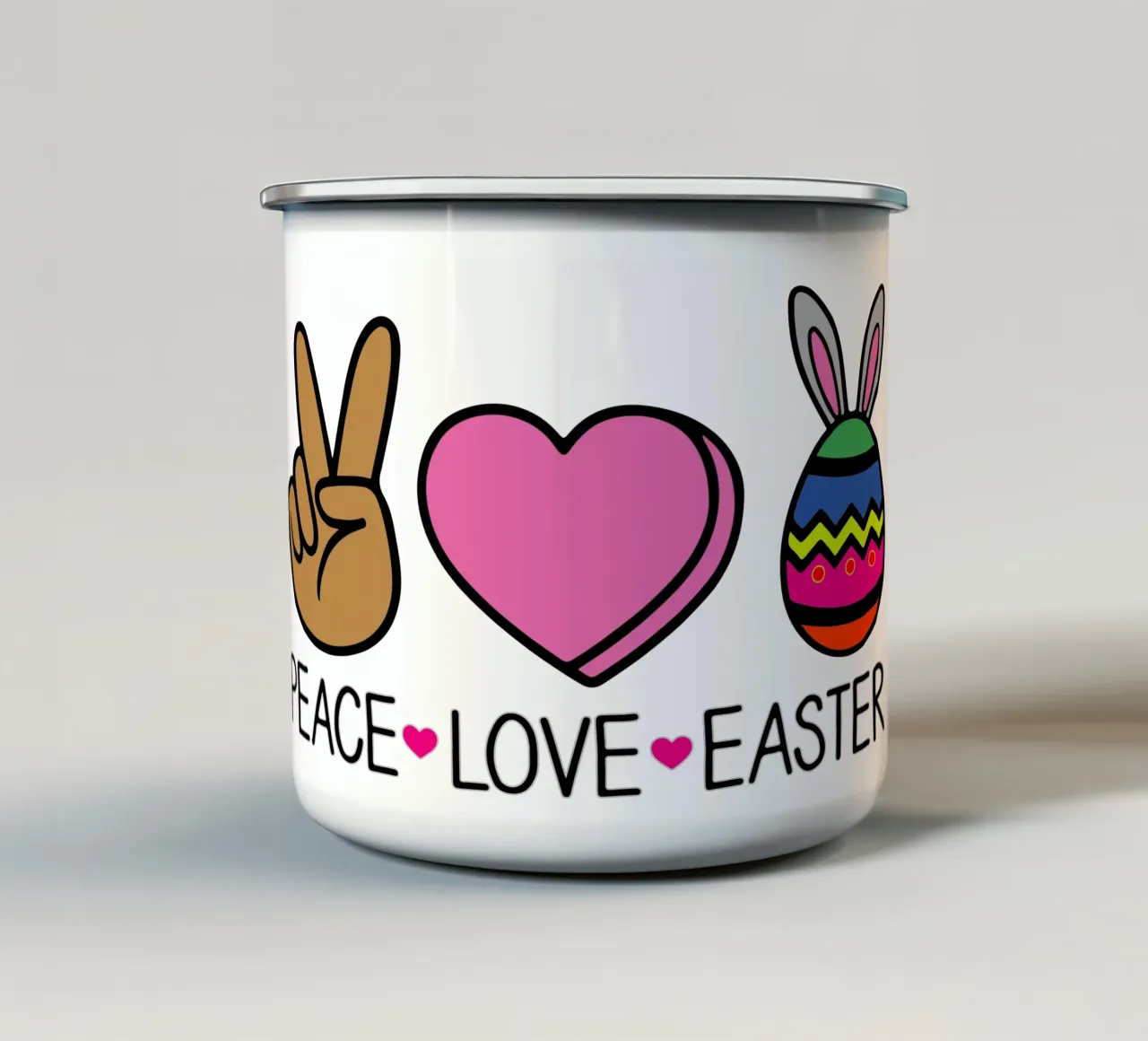 PACE AMORE PASQUA tazza in smalto da onefeelshop