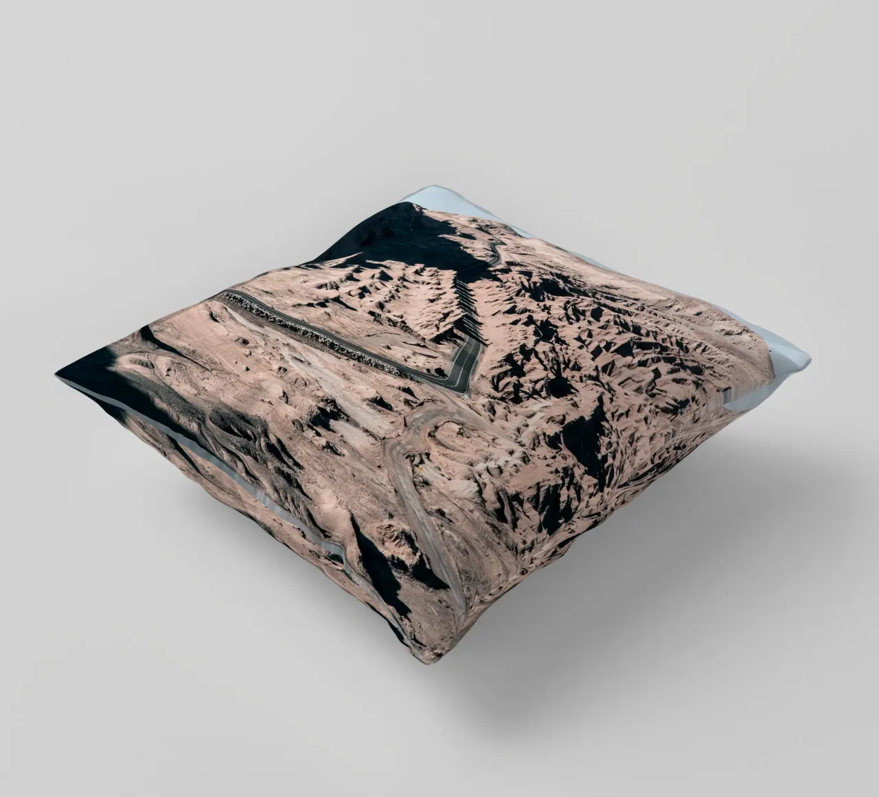 Mania Landscapes Raw 1 Valle de la Luna (Chile) decorative cushion by Mania Print Collection