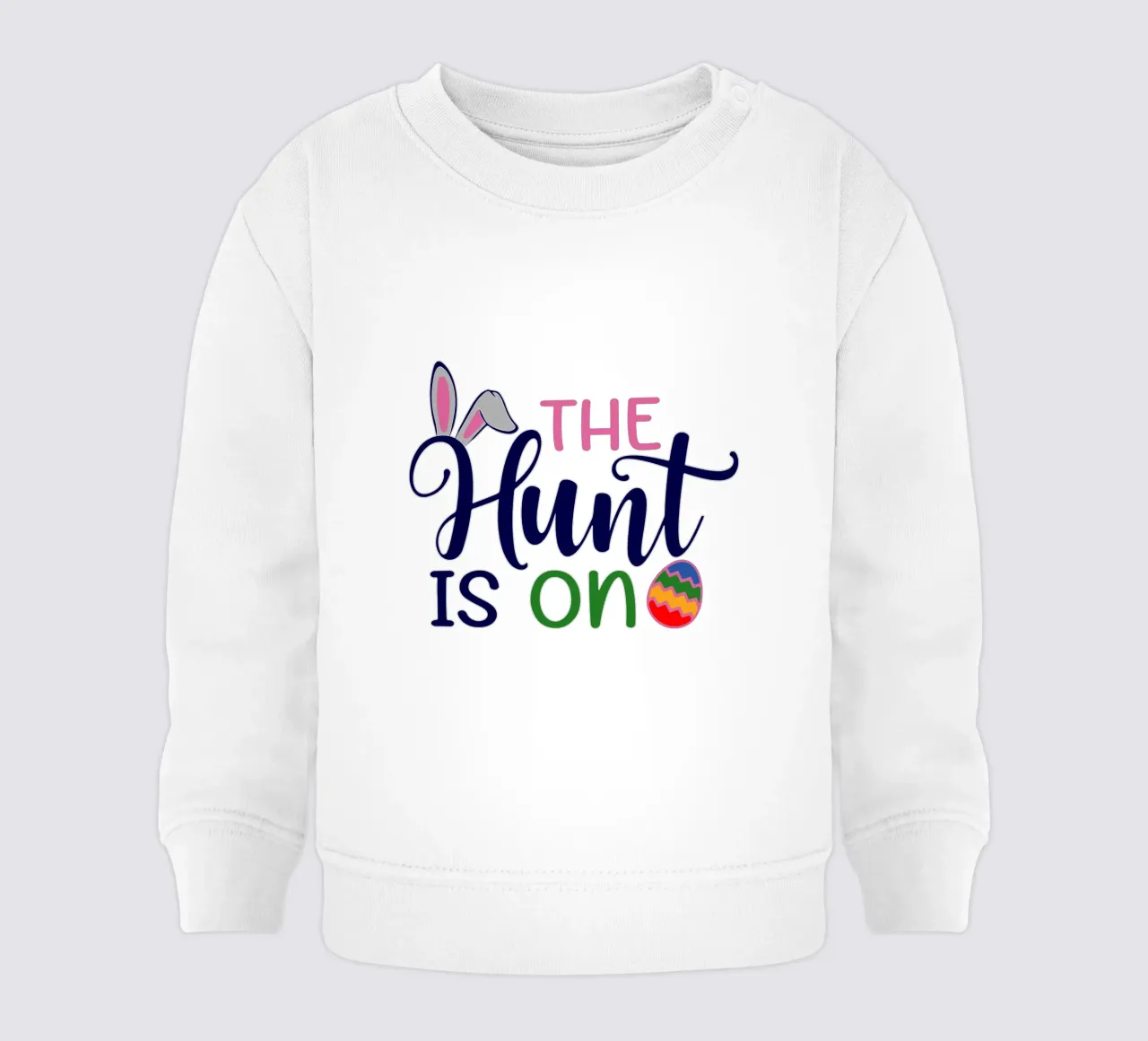 Buona Pasqua, la caccia è aperta felpa neonato da onefeelshop