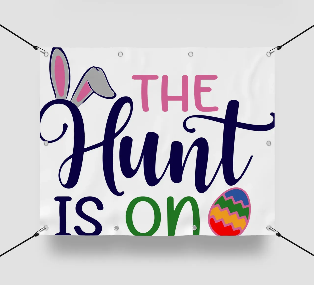Frohe Ostern die Jagd geht weiter PVC Plane von onefeelshop