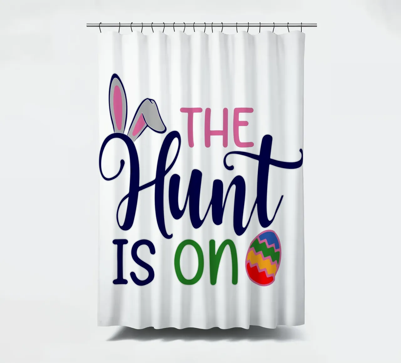 Frohe Ostern die Jagd geht weiter Duschvorhang von onefeelshop