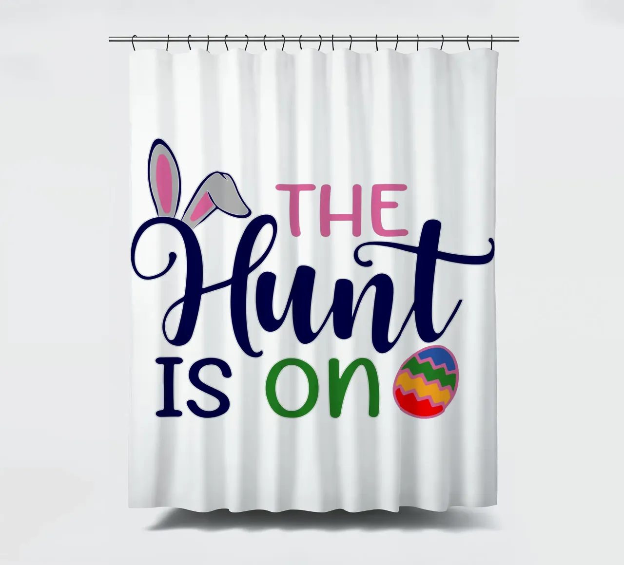 Frohe Ostern die Jagd geht weiter Duschvorhang von onefeelshop