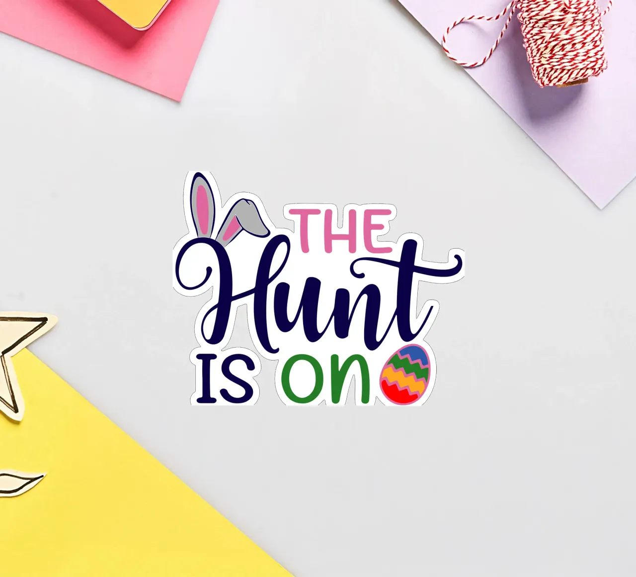 Frohe Ostern die Jagd geht weiter Sticker von onefeelshop