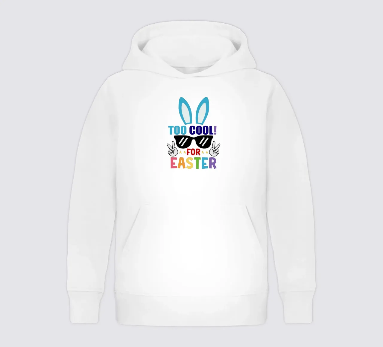 to cool for easter kids hoodie by onefeelshop