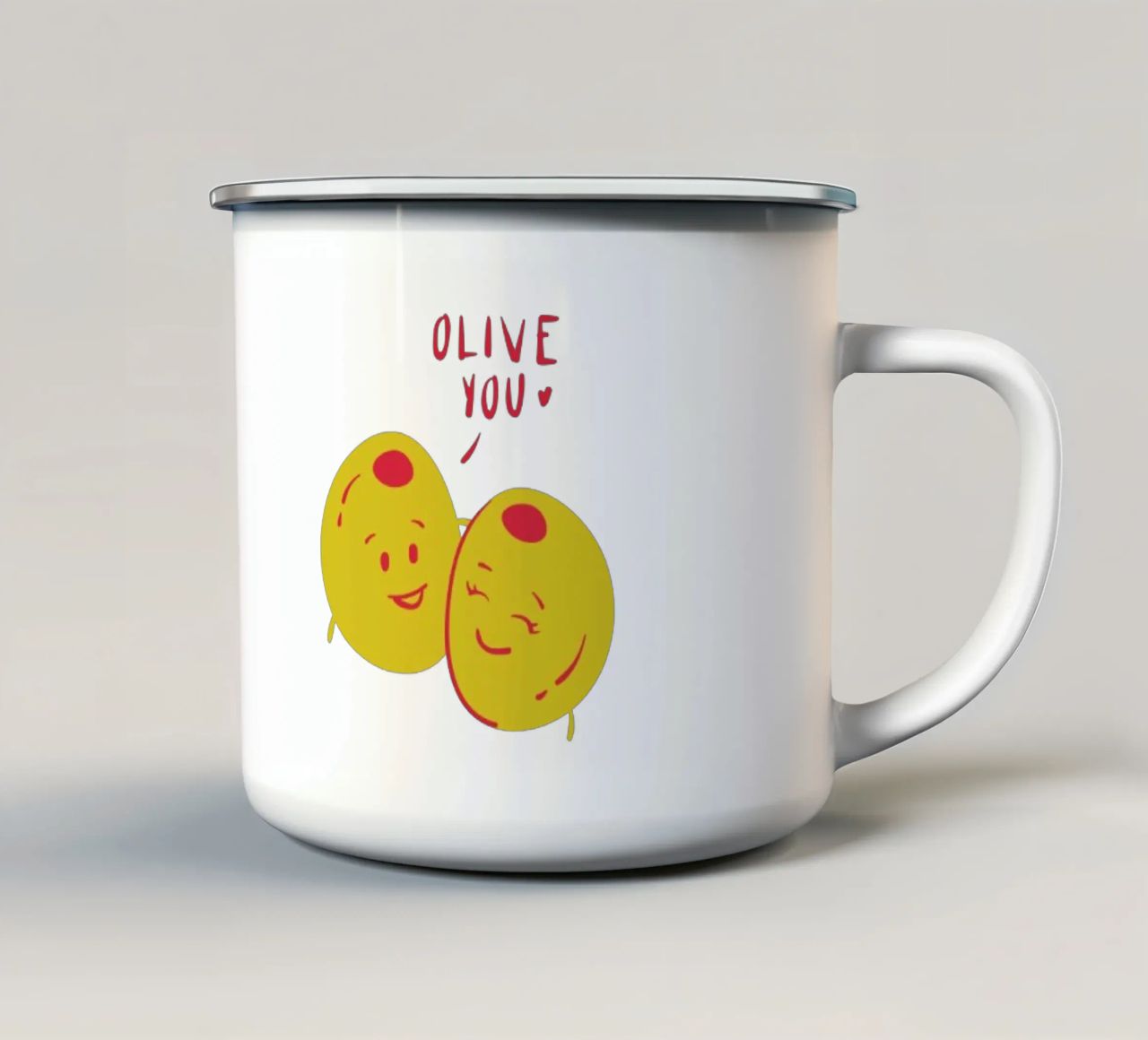 Valentines Day tazza in smalto da Dreamer10