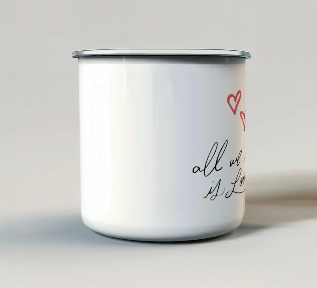 Valentines Day tazza in smalto da Dreamer10