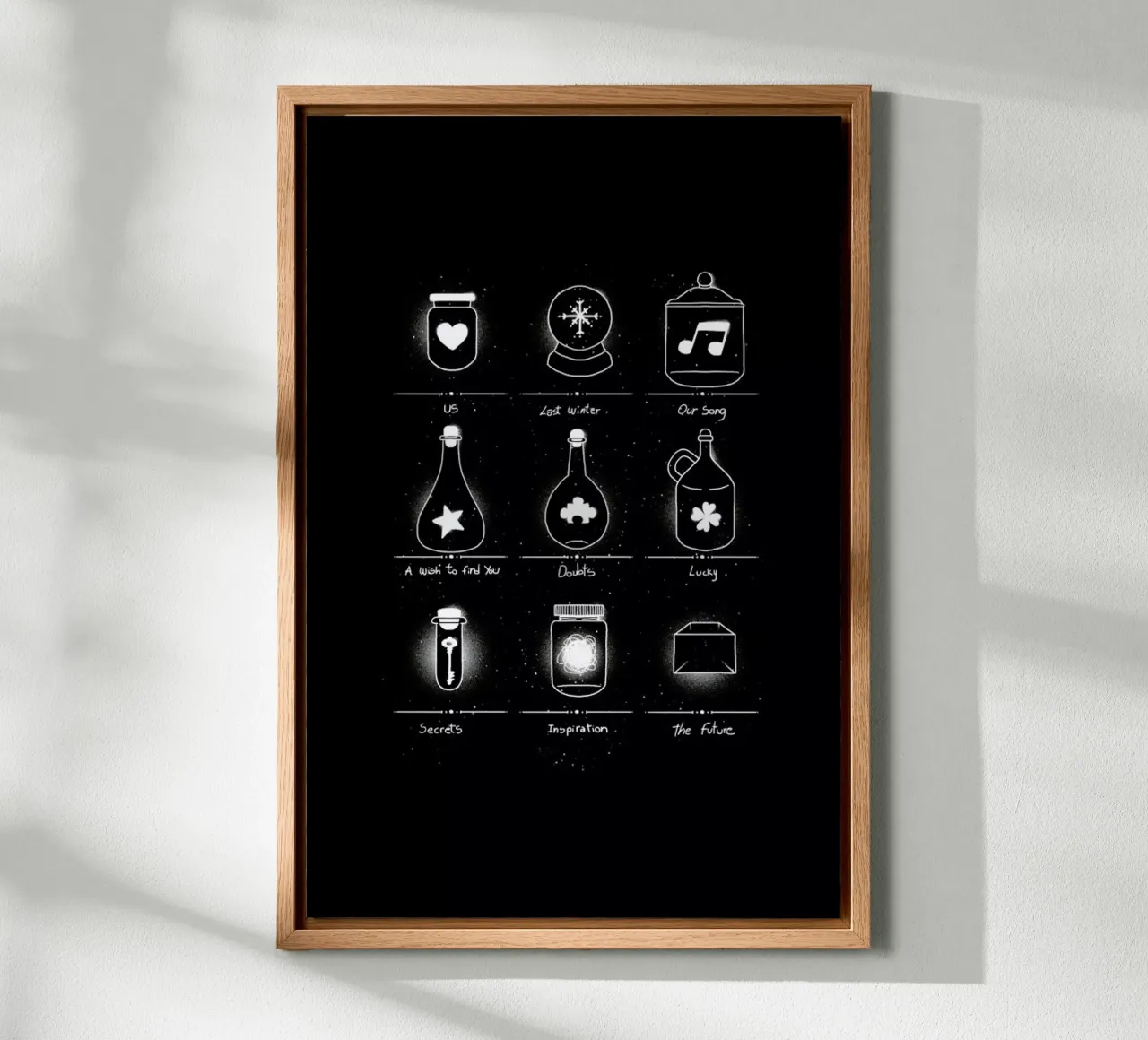 Collector Leinwand mit Schattenfugenrahmen von Tobe Fonseca