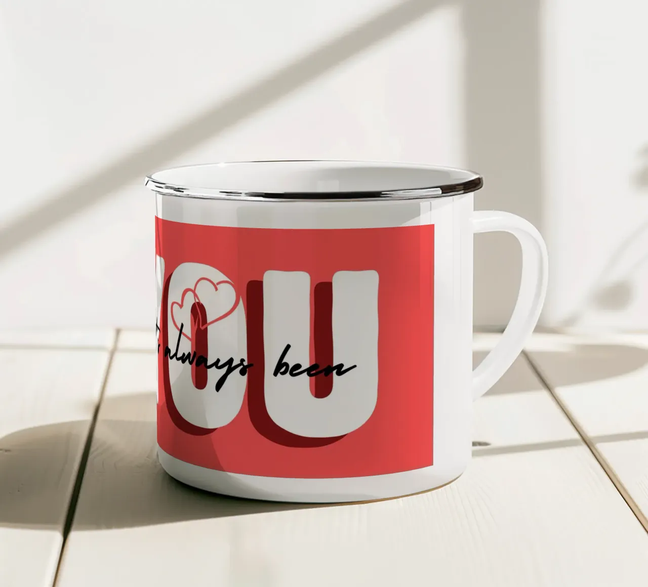 Valentines Day tazza in smalto da Dreamer10