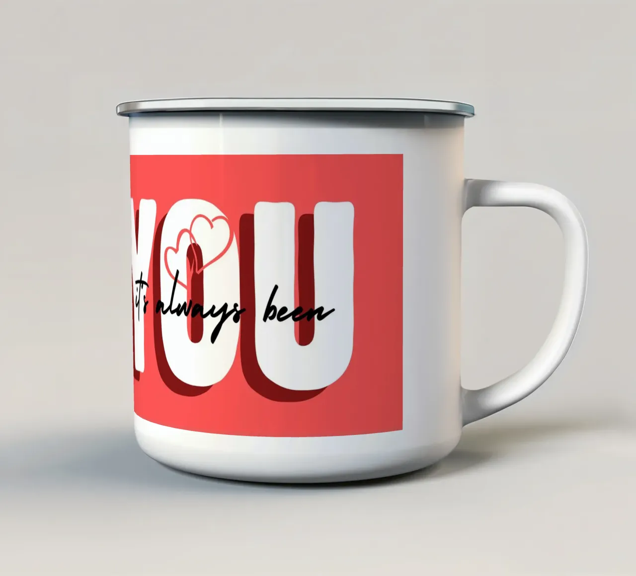 Valentines Day tazza in smalto da Dreamer10