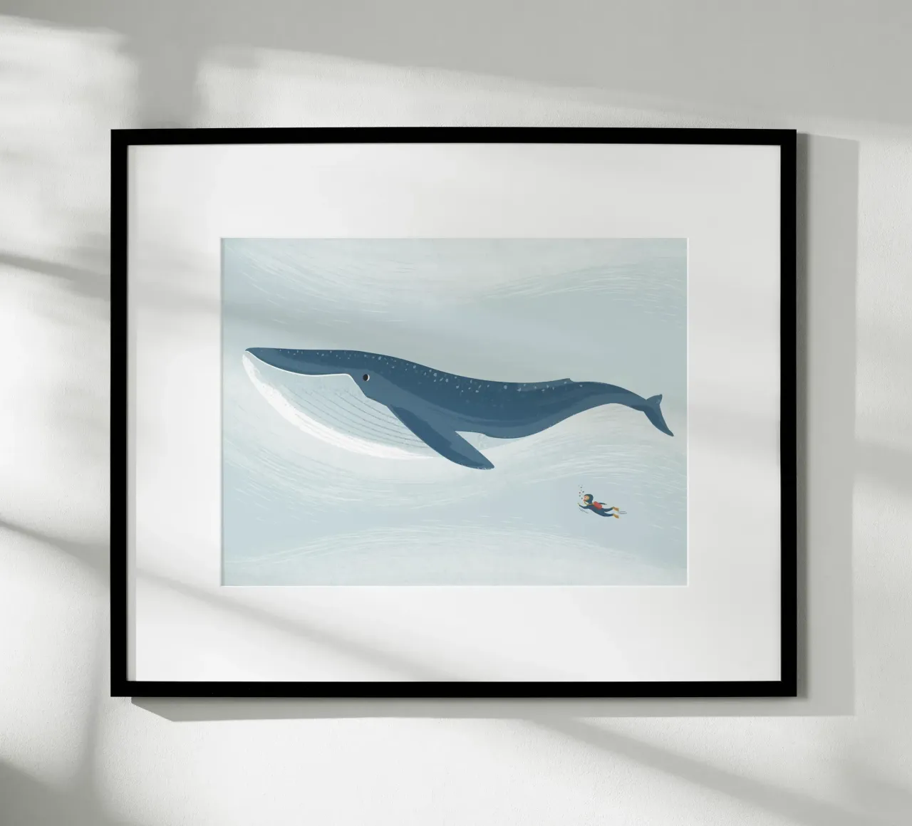 Blauwal poster van VIERUNDFÜNFZIG