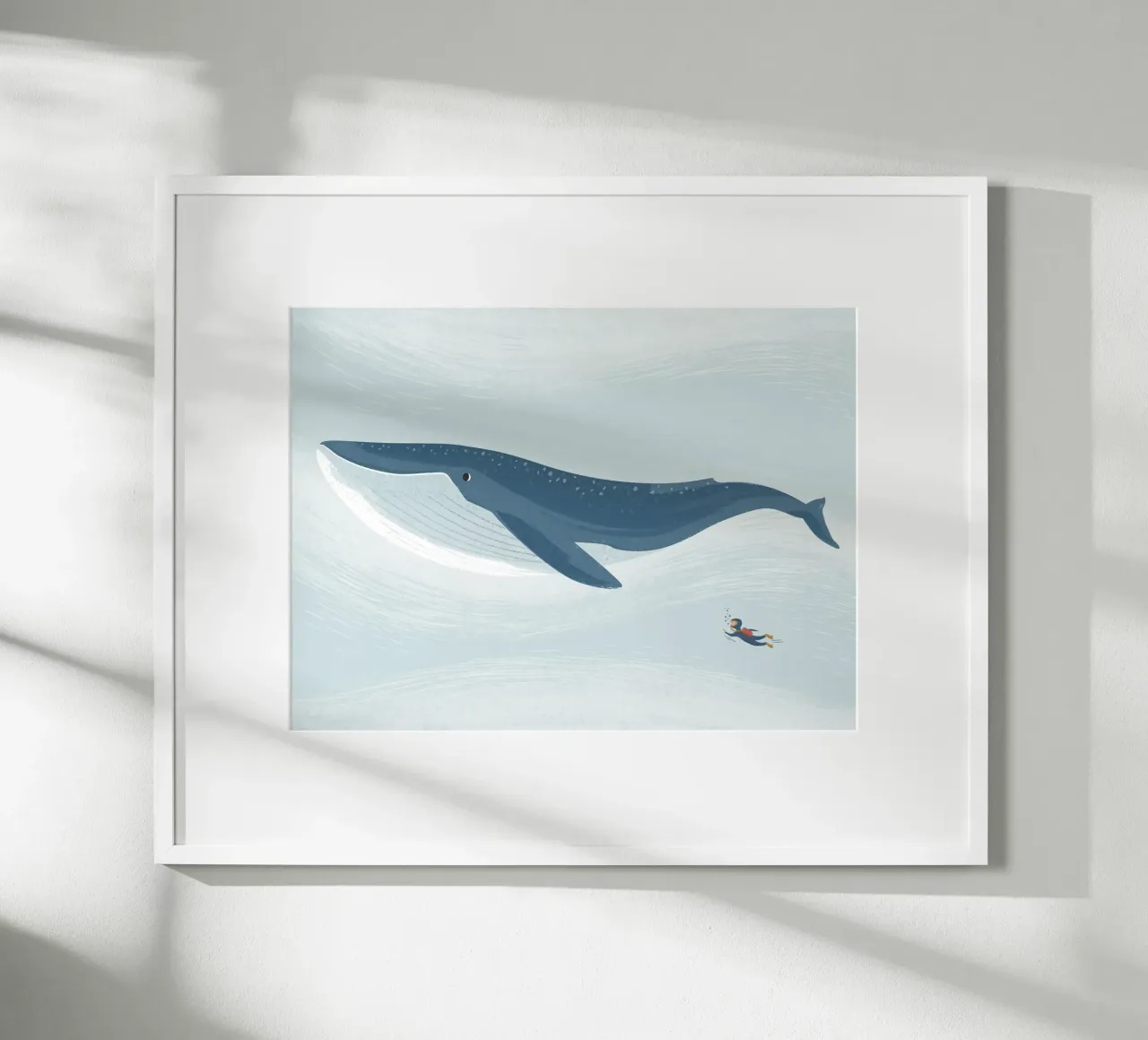 Blauwal poster van VIERUNDFÜNFZIG