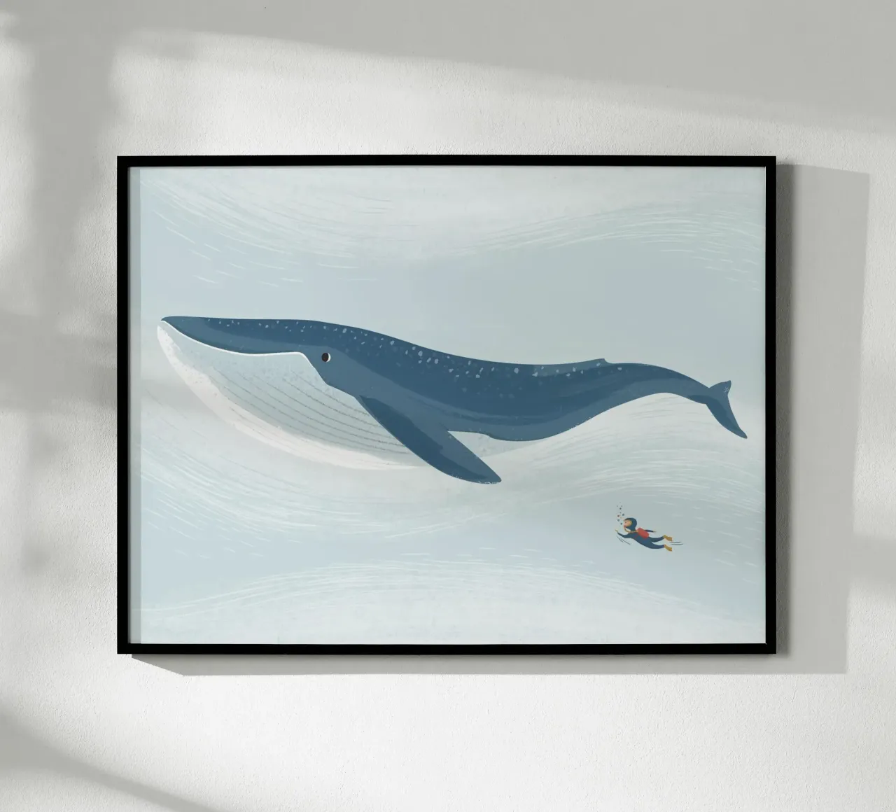 Blauwal poster van VIERUNDFÜNFZIG