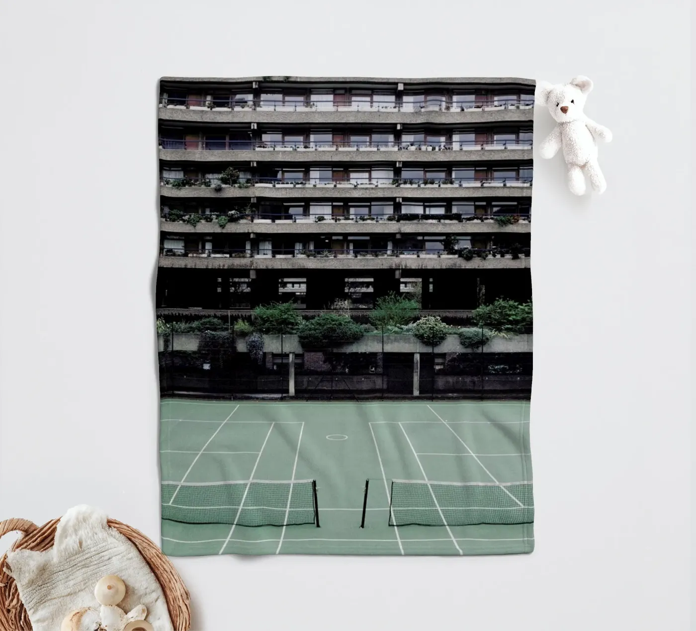 Backyards fleecedeken van Picture On The Fridge