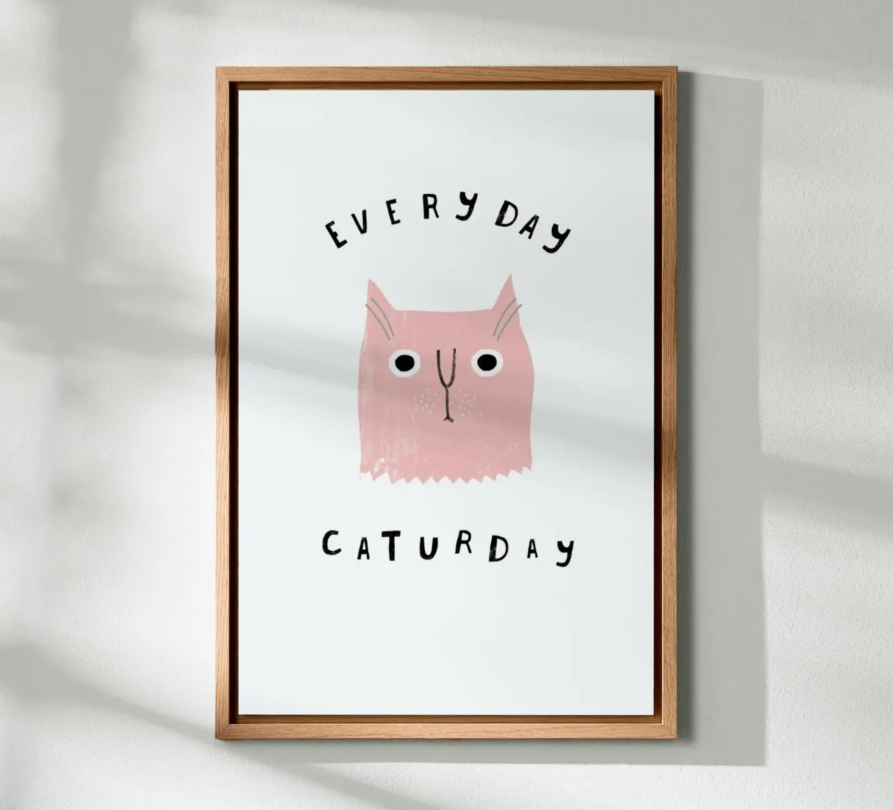 Catisfaction No. 4 tela con Cornice a cassetta da typealive