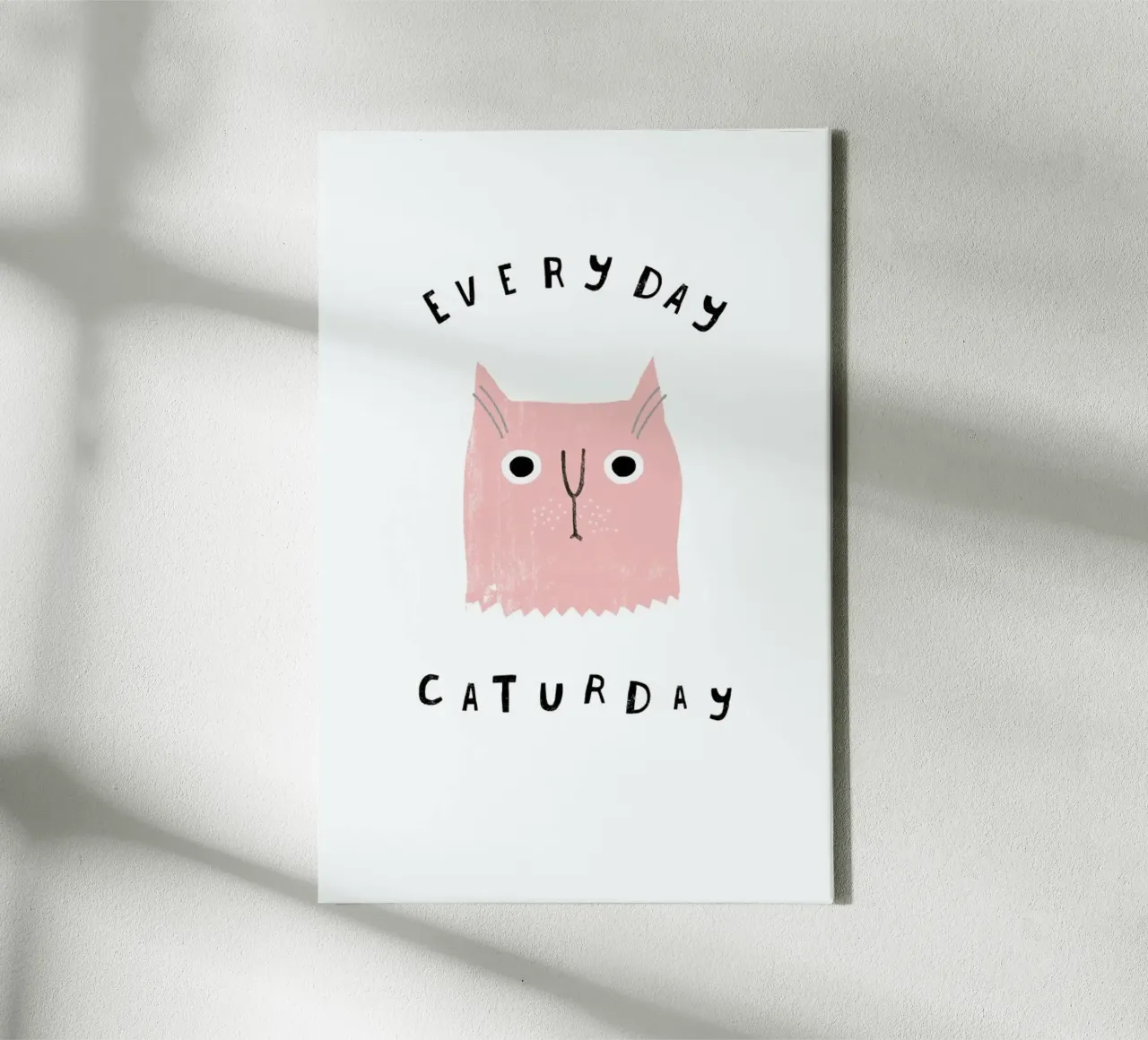 Catisfaction No. 4 tela con Cornice a cassetta da typealive