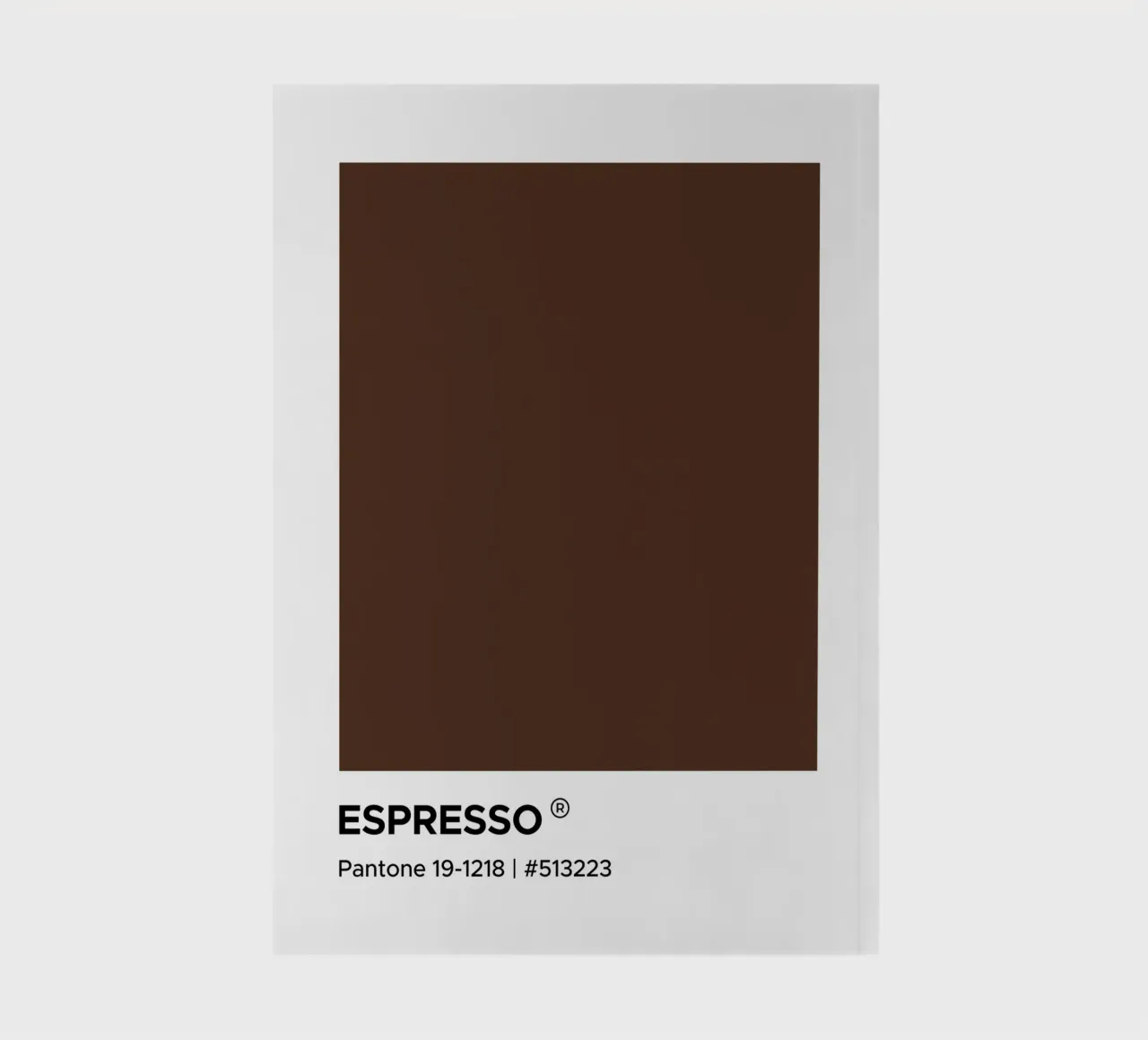 Espresso Coffee Pantone notebook by Paigaam Studio