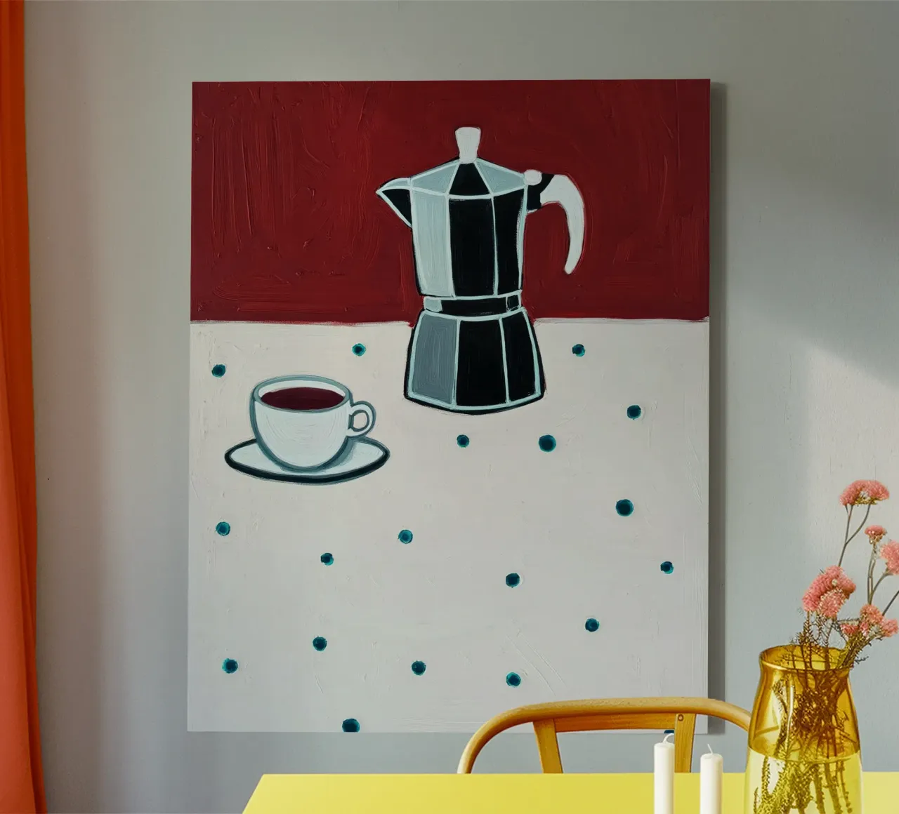 The Art of Slow Mornings canvas van Indigo Rain