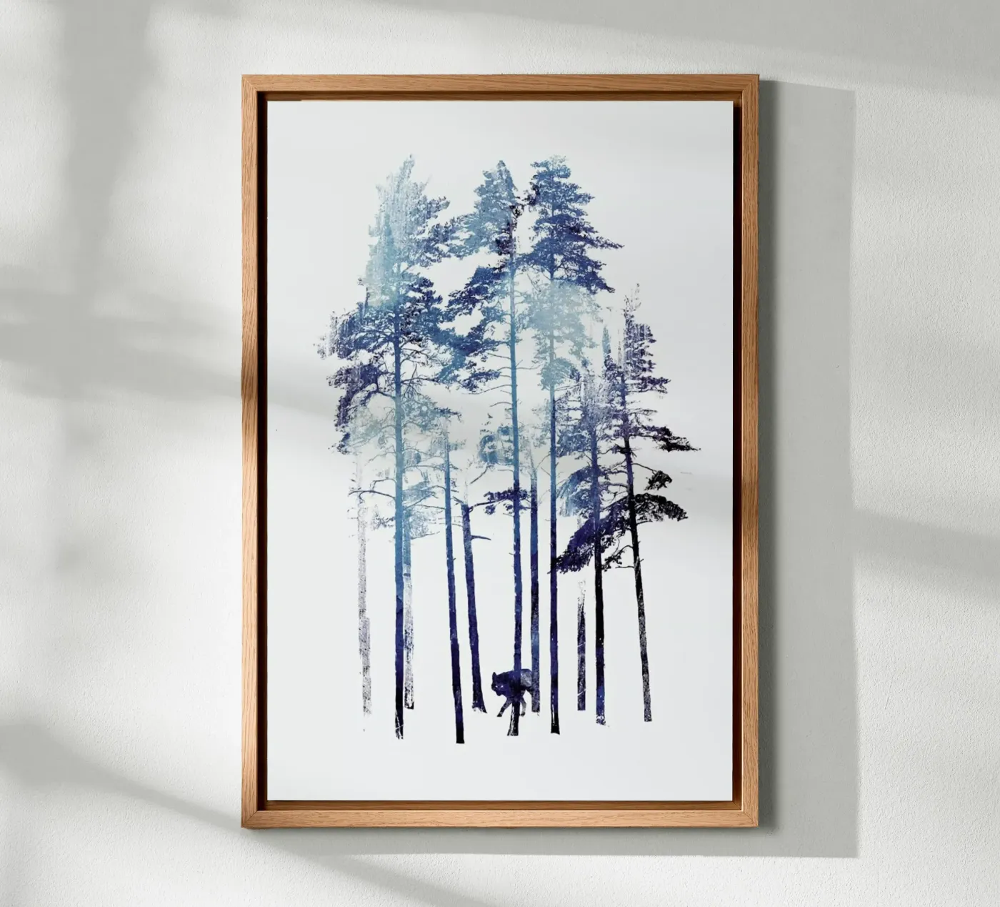 Winter Wolf canvas by Róbert Farkas