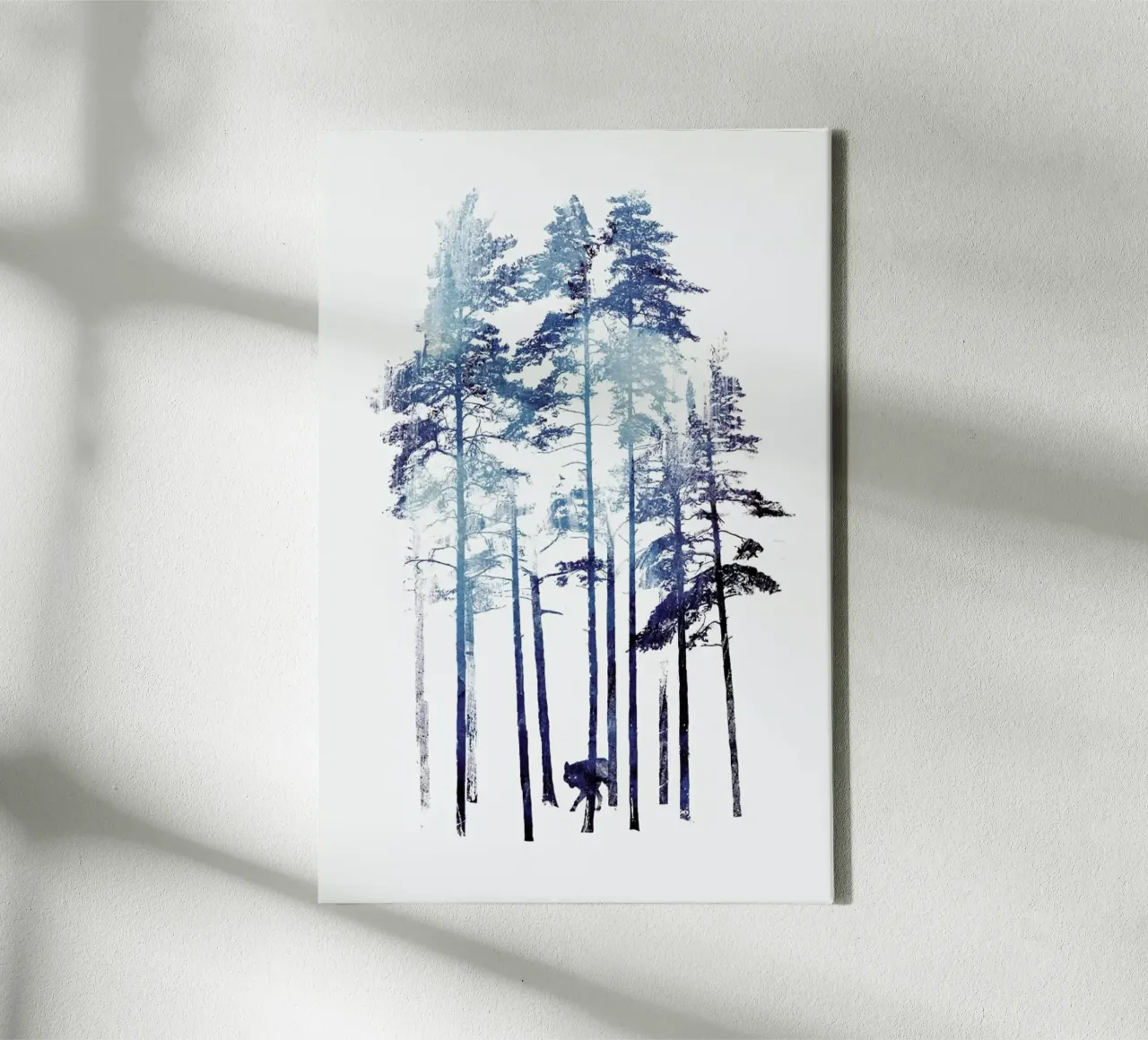 Winter Wolf canvas by Róbert Farkas