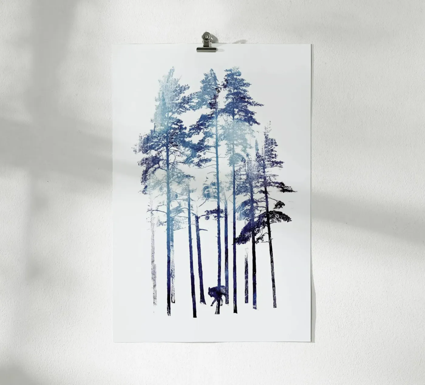 Winter Wolf Poster von Róbert Farkas