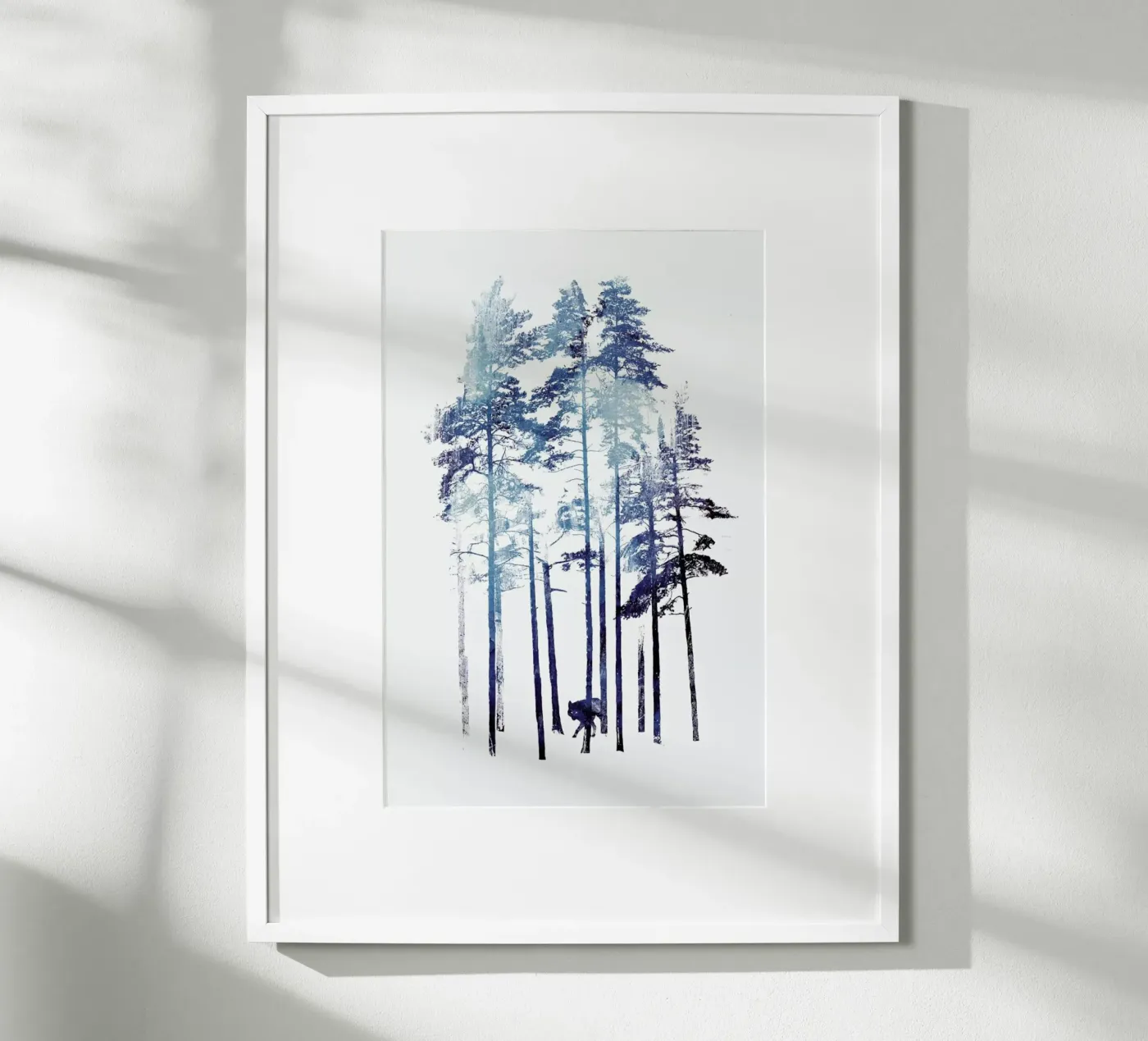 Winter Wolf Poster von Róbert Farkas