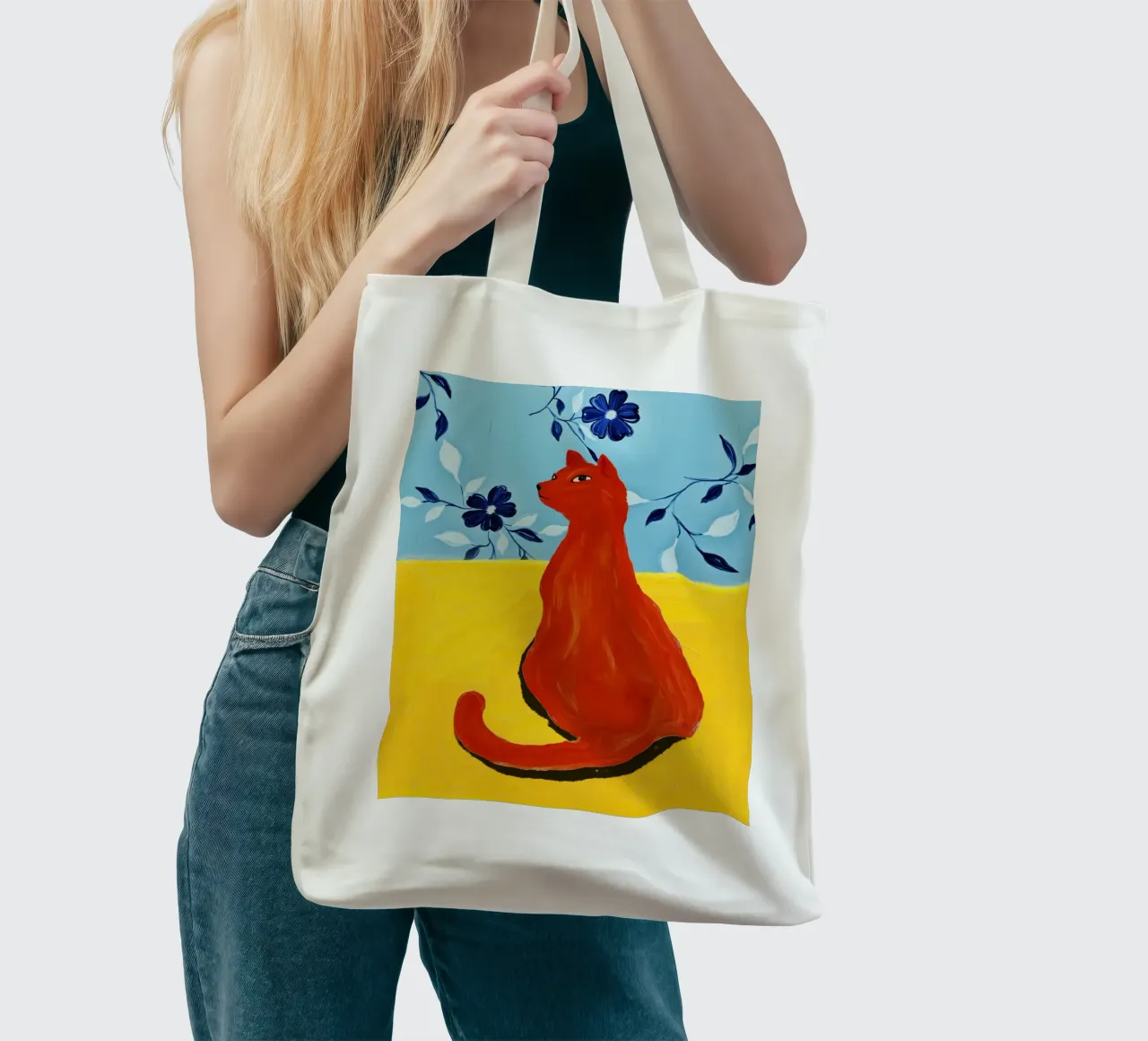 Red Cat borsa in juta da Indigo Rain