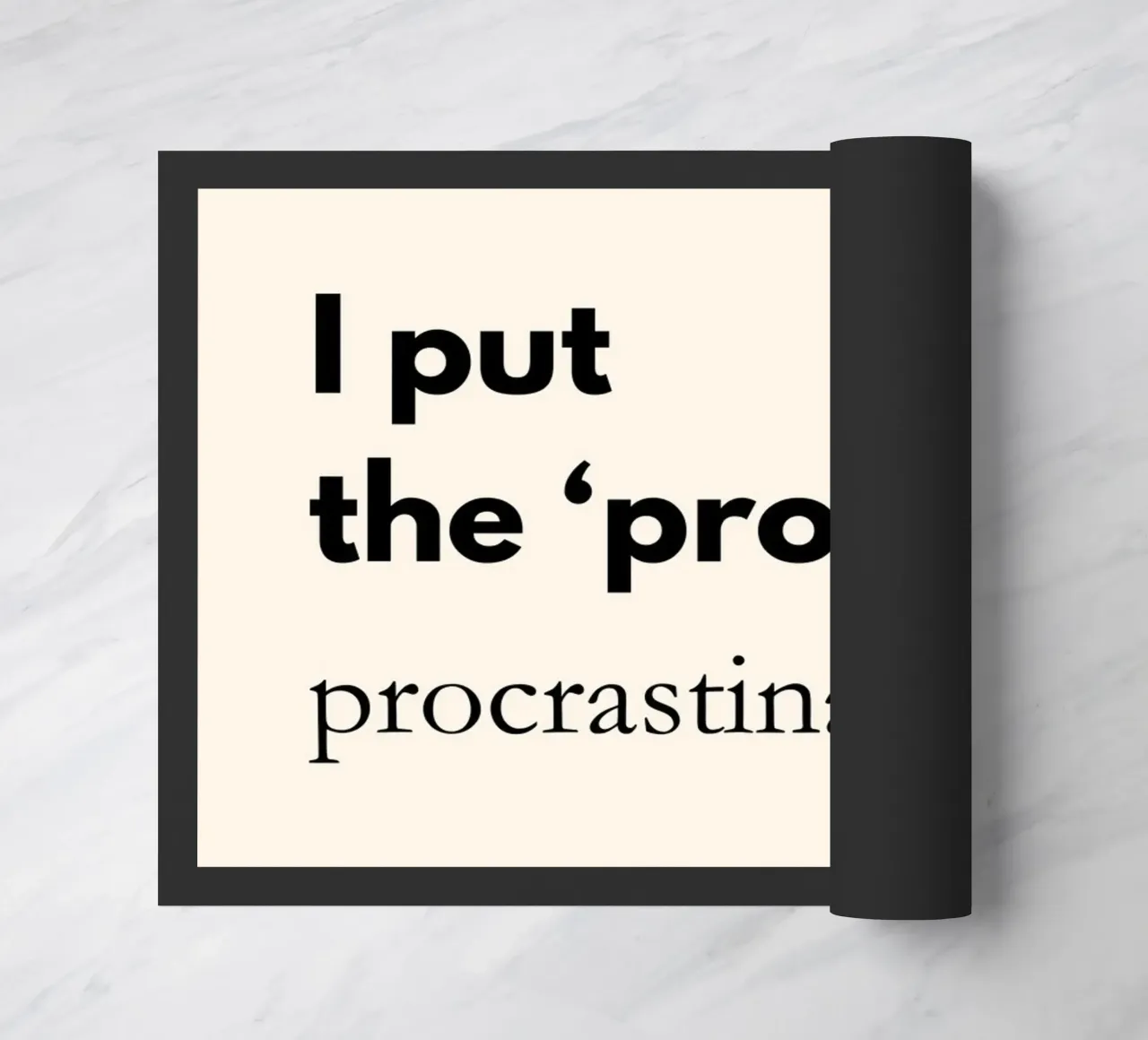 I Put the Pro in Procrastination | Funny Typography Print zerbino da PrintCessStudio