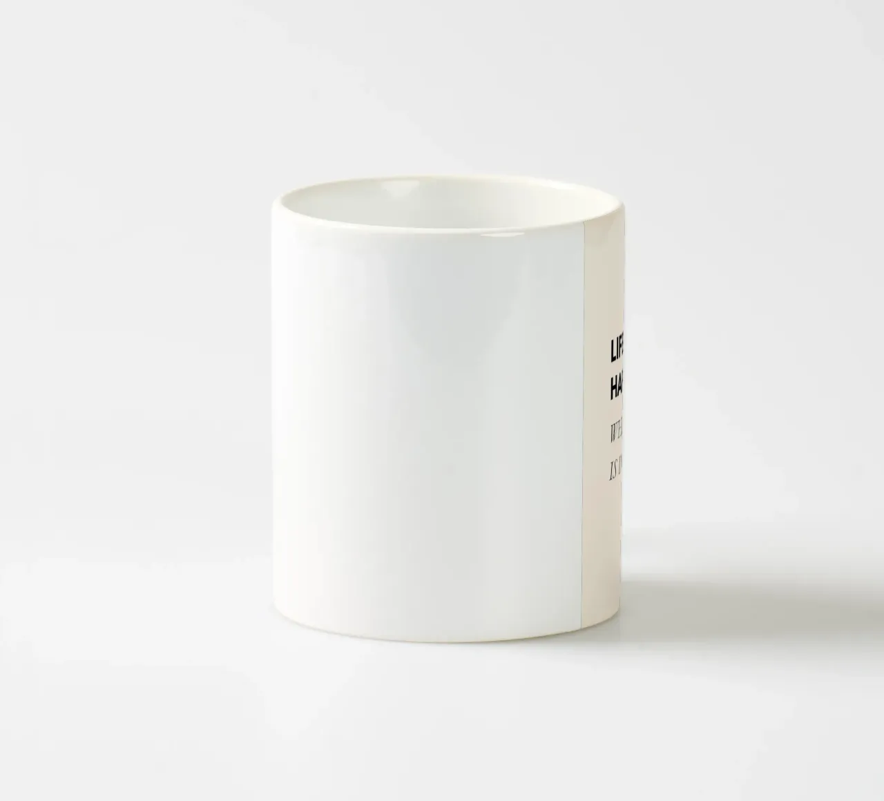 Life Is What Happens When the WiFi Is Down | Fun Office Art tazza in ceramica da PrintCessStudio