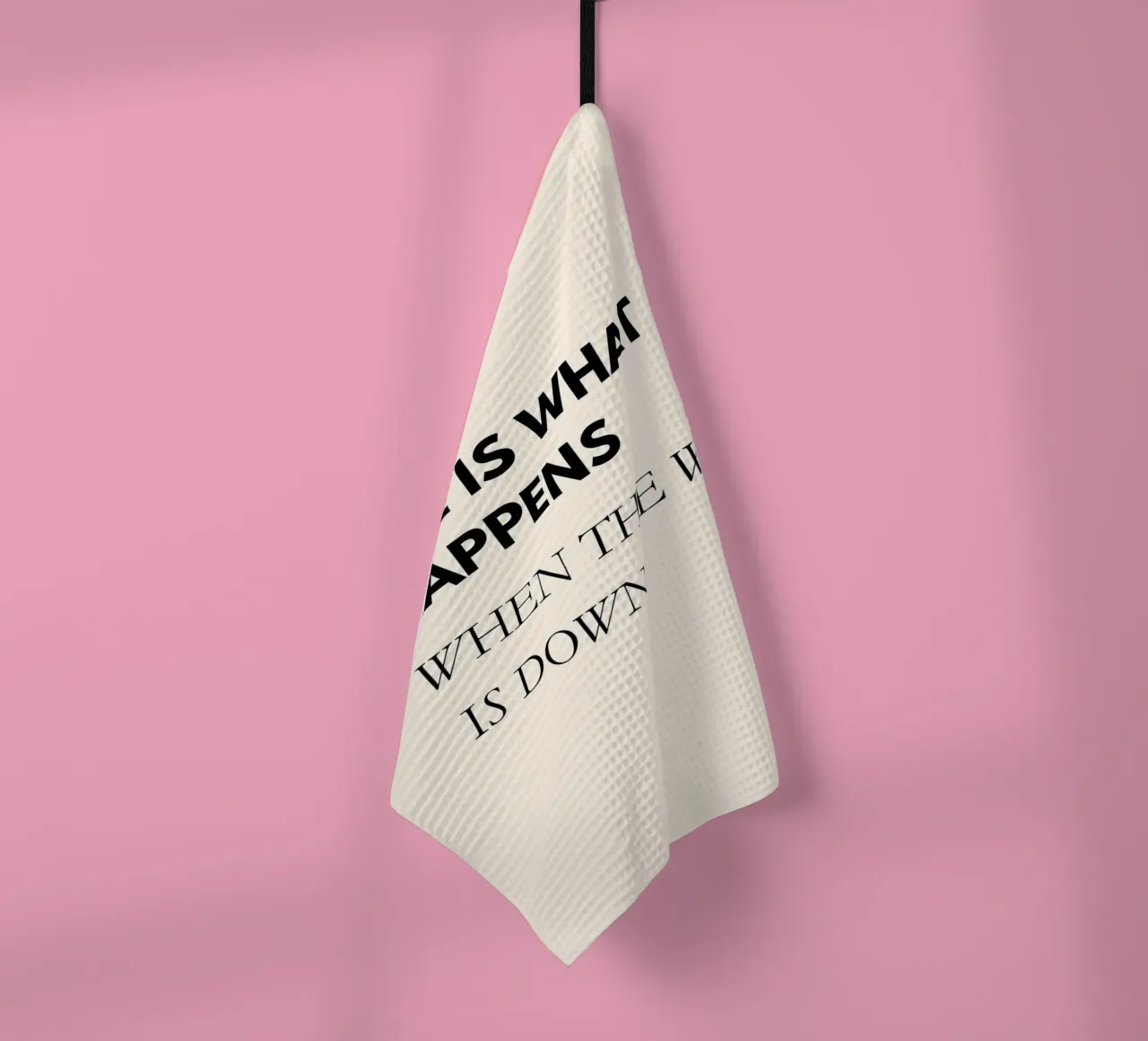 Life Is What Happens When the WiFi Is Down | Fun Office Art canovaccio da cucina da PrintCessStudio