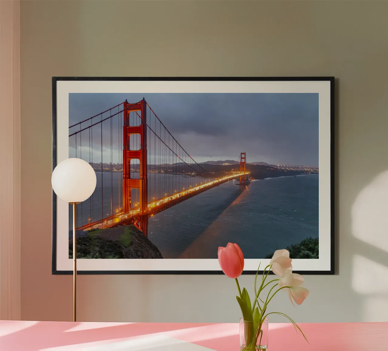Golden Gate Brücke in San Francisco, carta hahnemühle da Reisefotografie - Bilder aus aller Welt