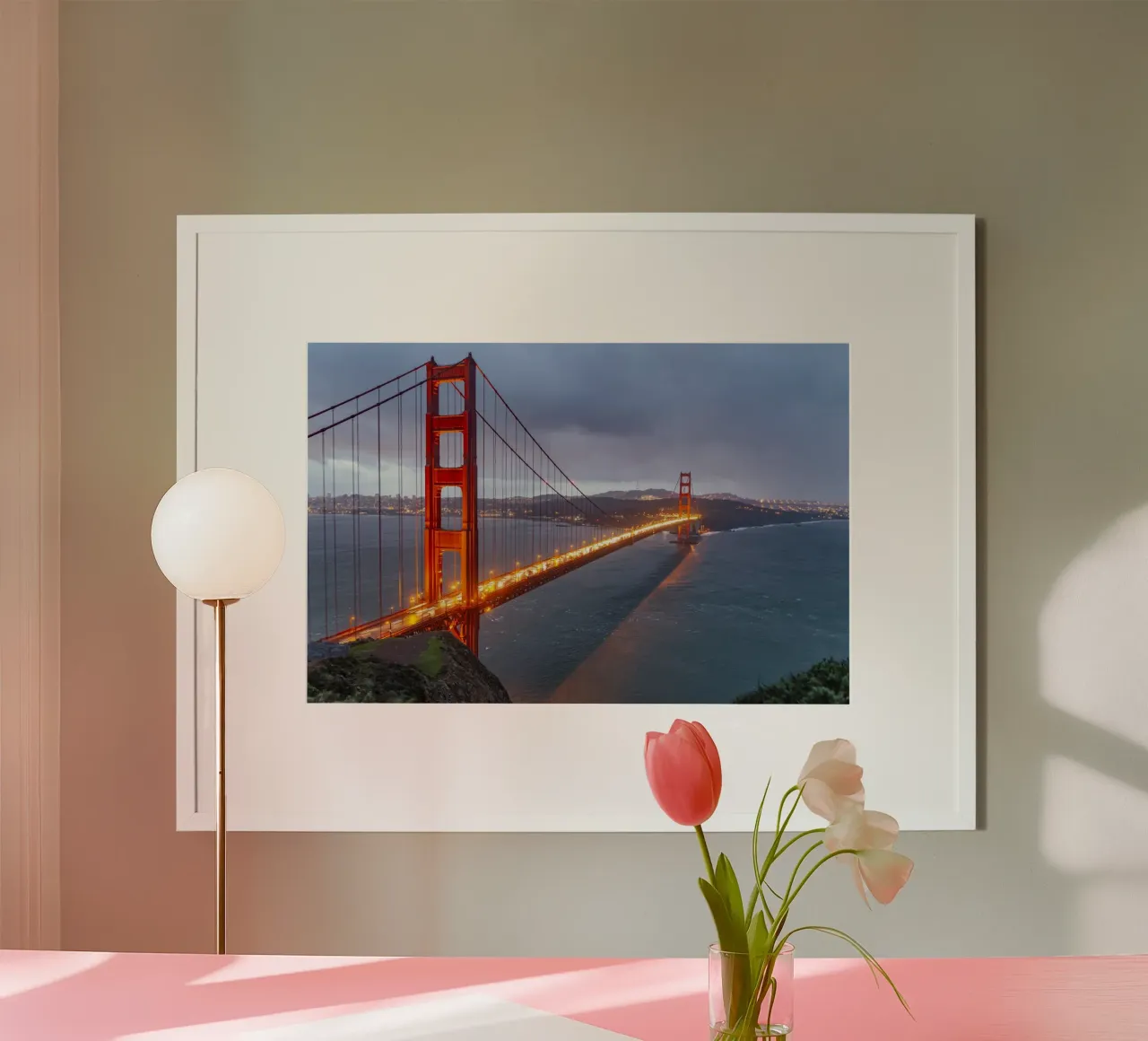 Golden Gate Brücke in San Francisco, carta hahnemühle da Reisefotografie - Bilder aus aller Welt