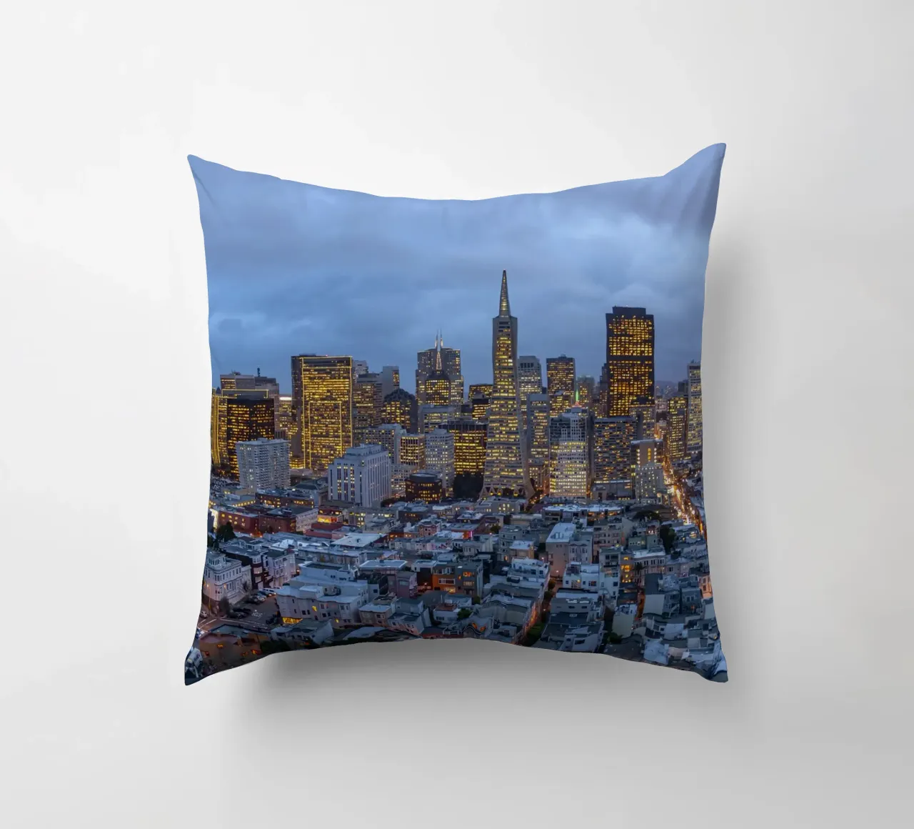 Downtown San Francisco Skyline cuscino da Reisefotografie - Bilder aus aller Welt