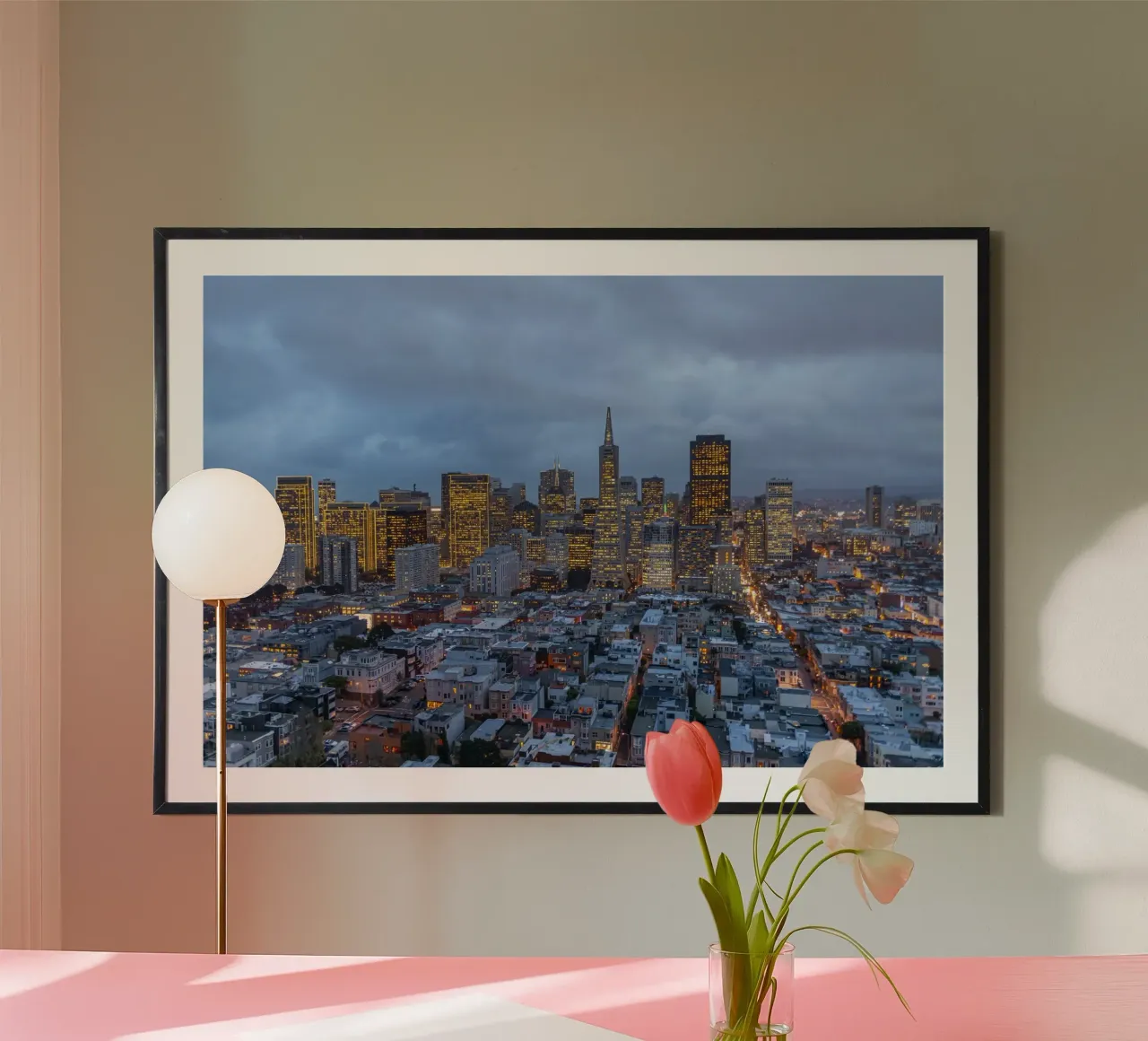 Downtown San Francisco Skyline poster da Reisefotografie - Bilder aus aller Welt