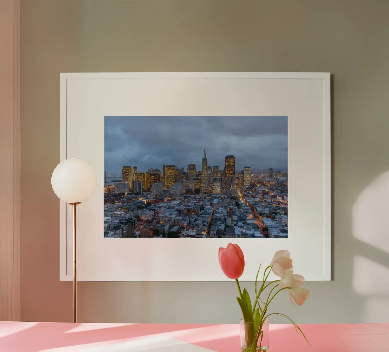 Downtown San Francisco Skyline poster da Reisefotografie - Bilder aus aller Welt