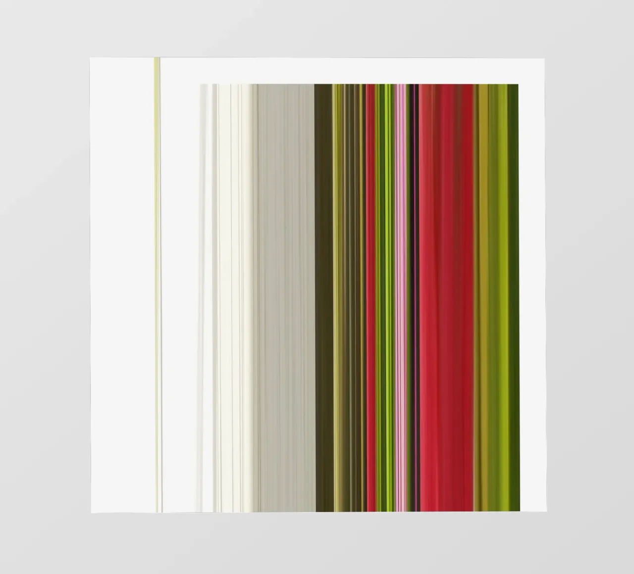 the stripes of the day · green red pellicola backlit da Marko Köppe
