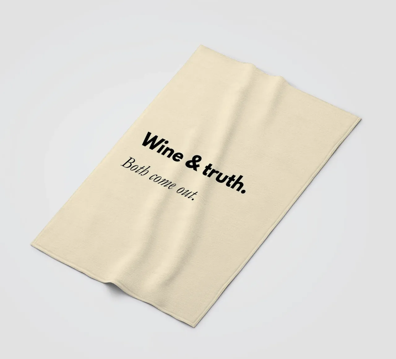 Wine & Truth, Both Come Out | Fun Print coperta in pile da PrintCessStudio