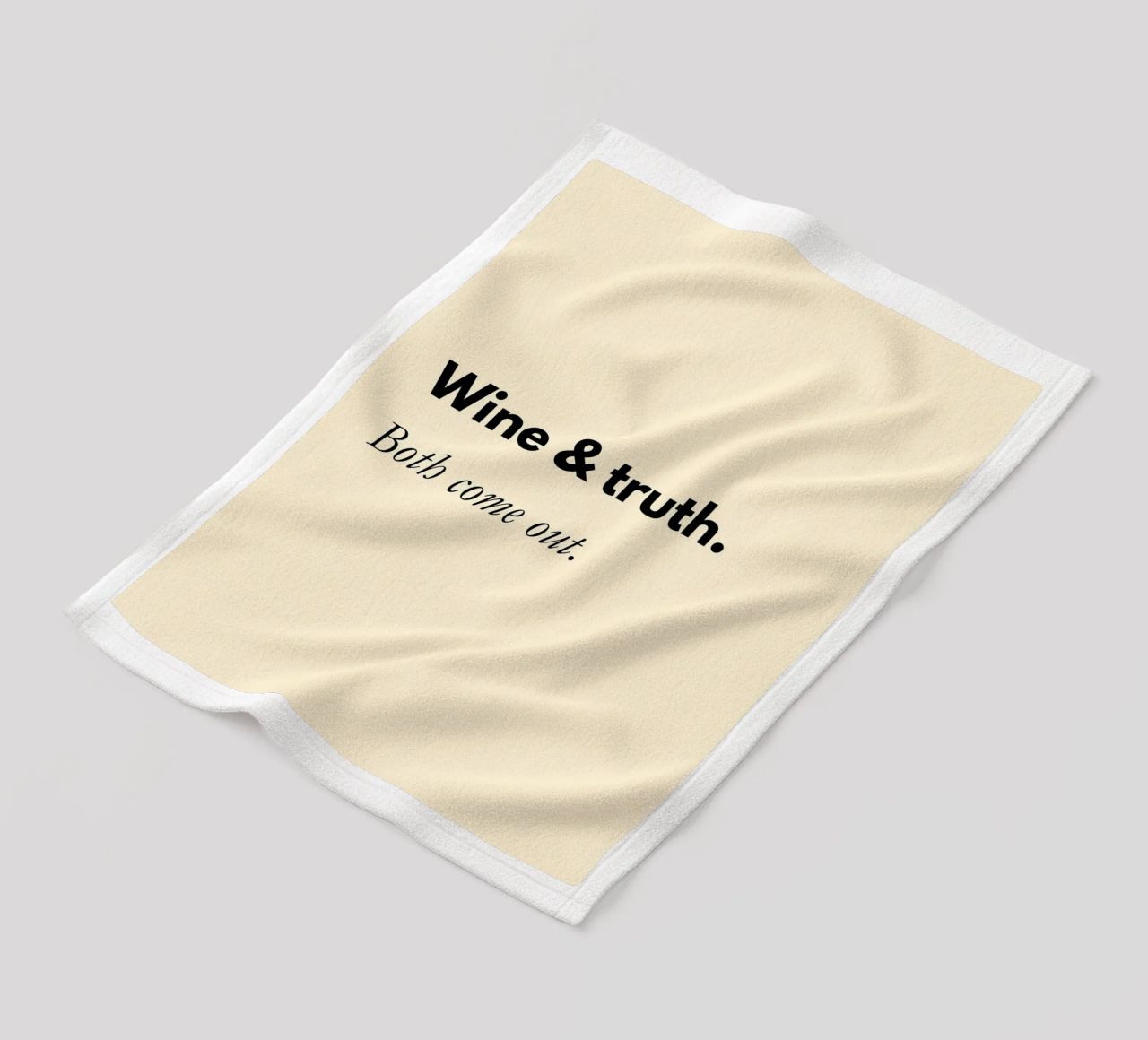 Wine & Truth, Both Come Out | Fun Print coperta in pile da PrintCessStudio