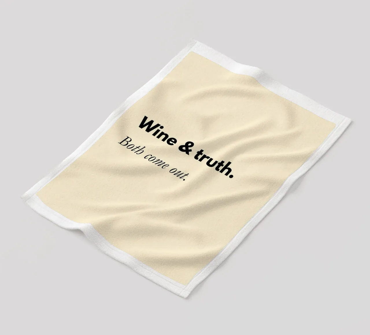 Wine & Truth, Both Come Out | Fun Print coperta in pile da PrintCessStudio
