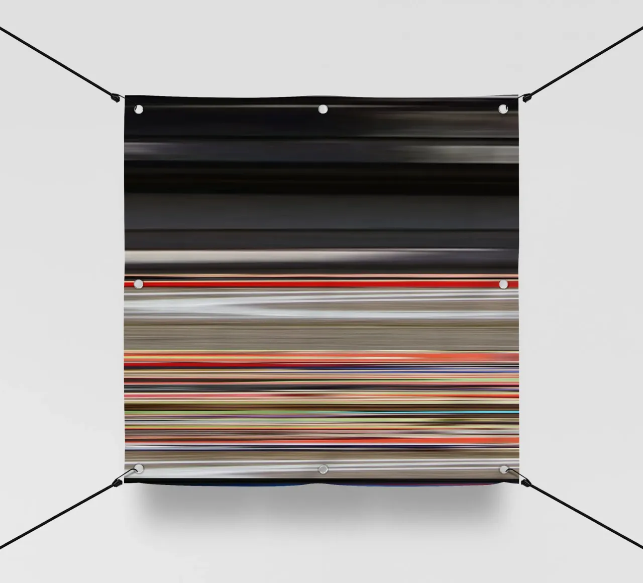 the stripes of the day · dawn telo in pvc da Marko Köppe