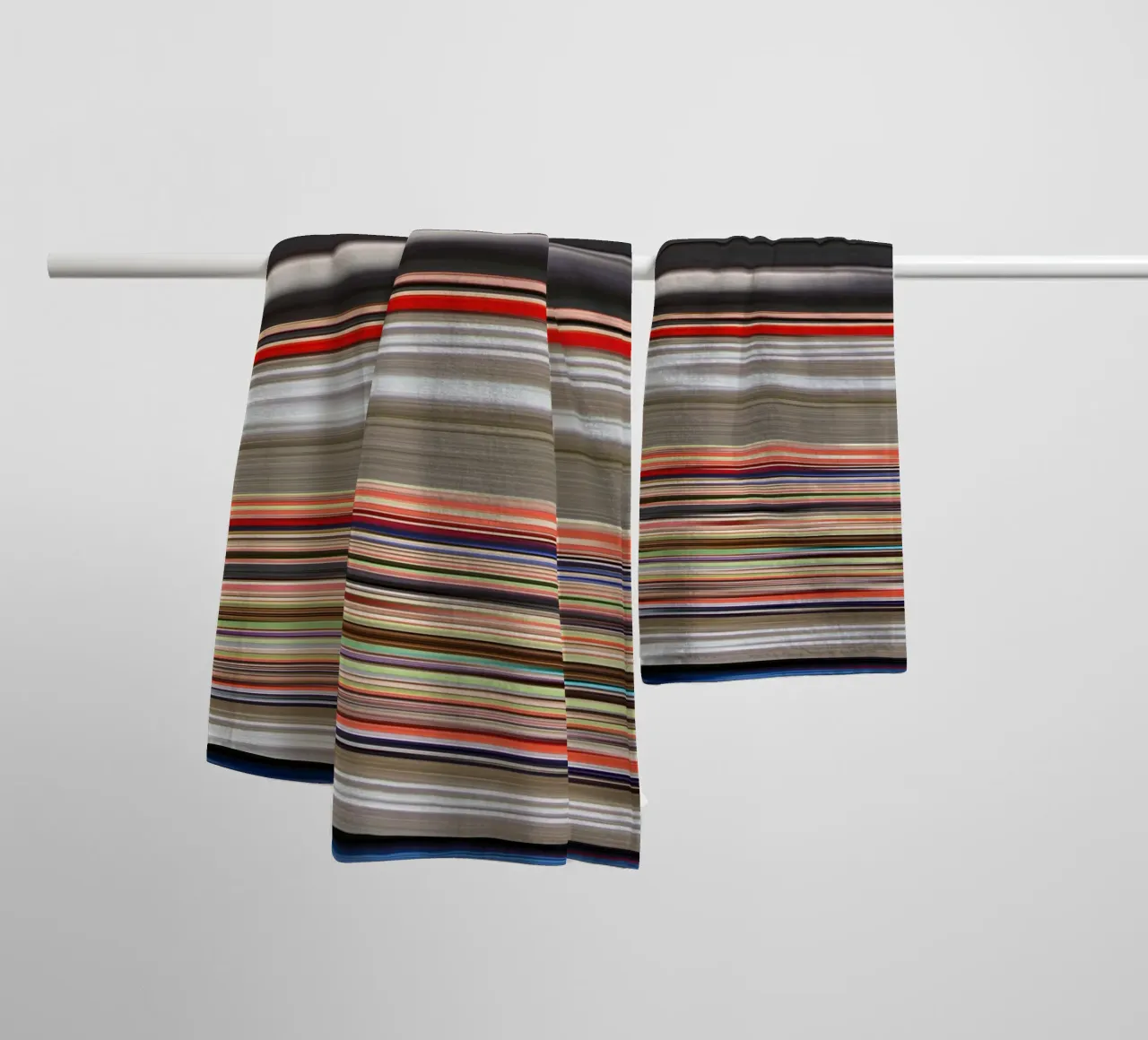 the stripes of the day · dawn asciugamano da bagno da Marko Köppe