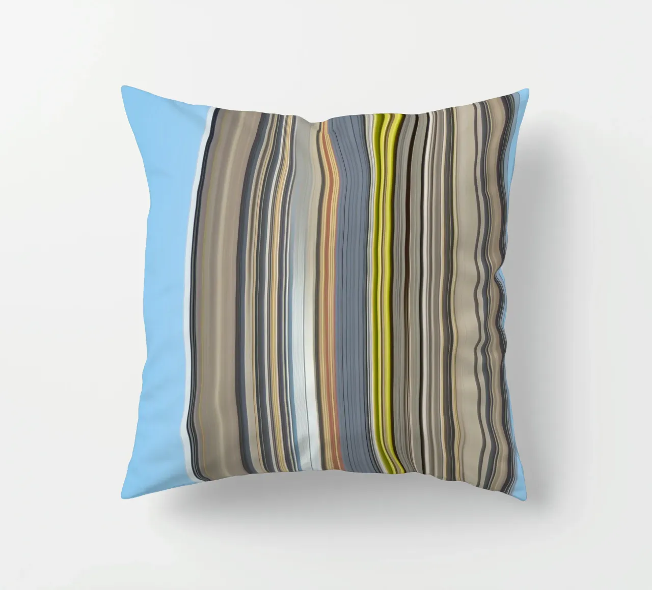 the stripes of the day · blue cuscino da Marko Köppe