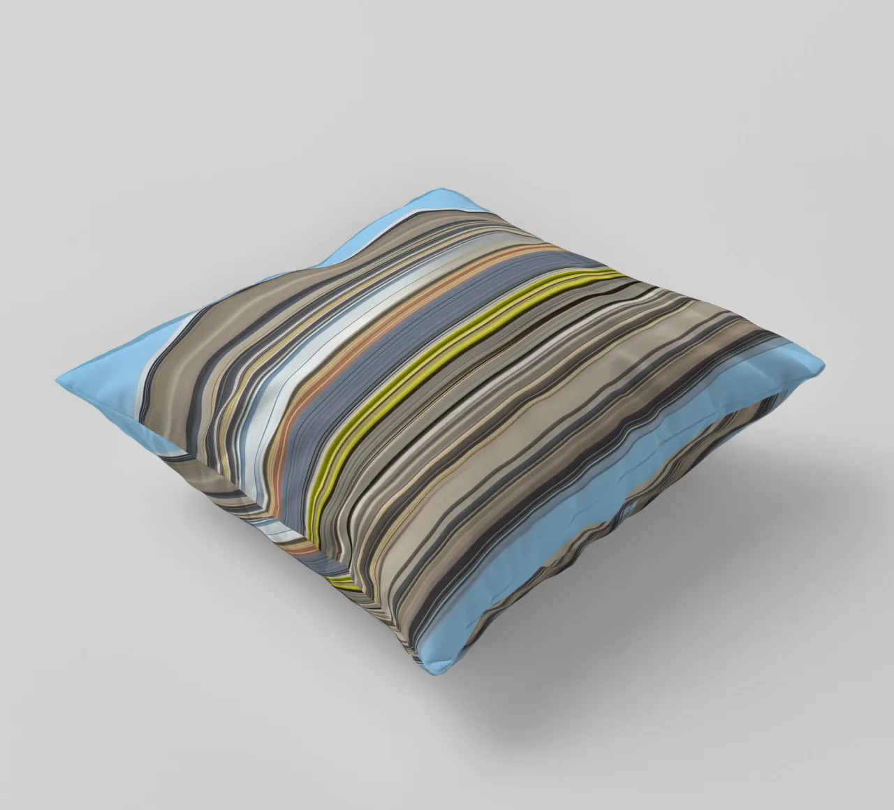 the stripes of the day · blue cuscino da Marko Köppe