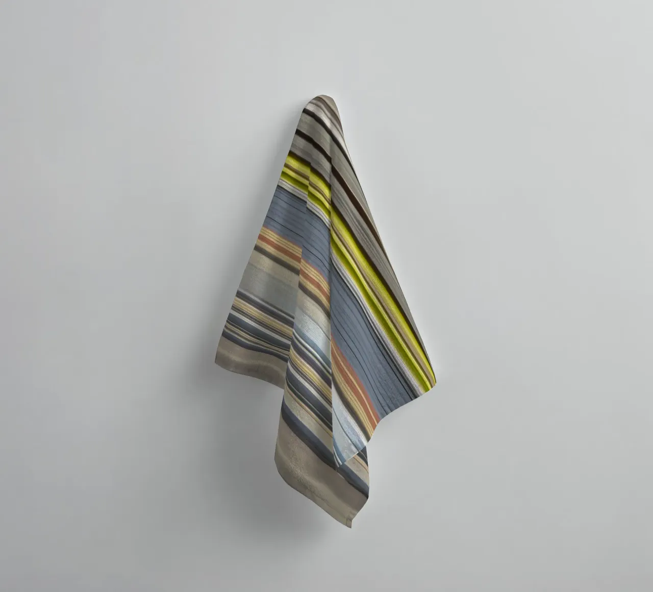 the stripes of the day · blue asciugamano da bagno da Marko Köppe