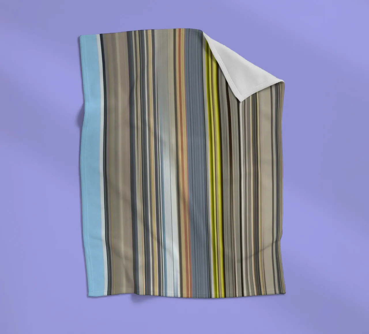 the stripes of the day · blue coperta in pile da Marko Köppe