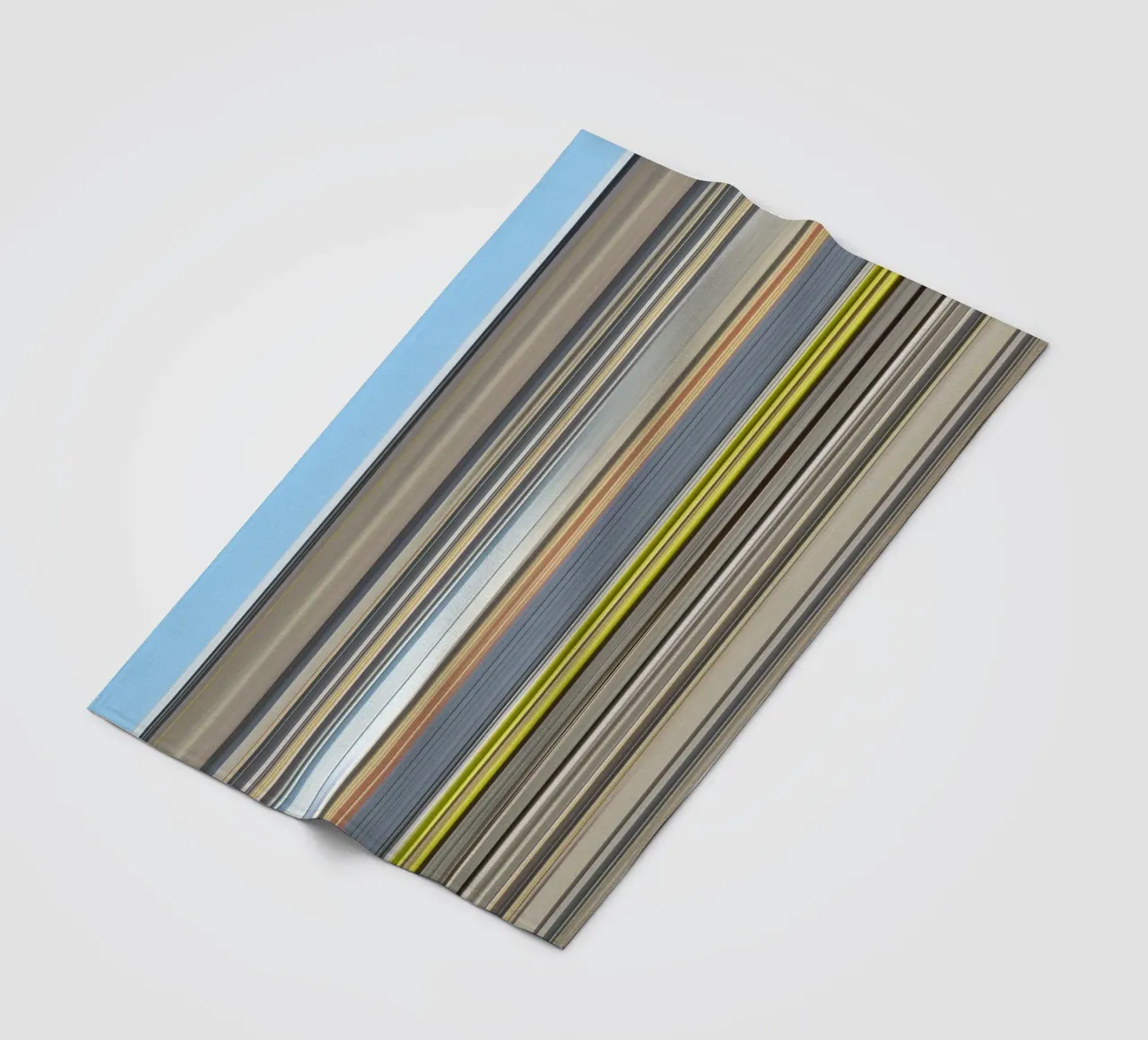 the stripes of the day · blue coperta in pile da Marko Köppe
