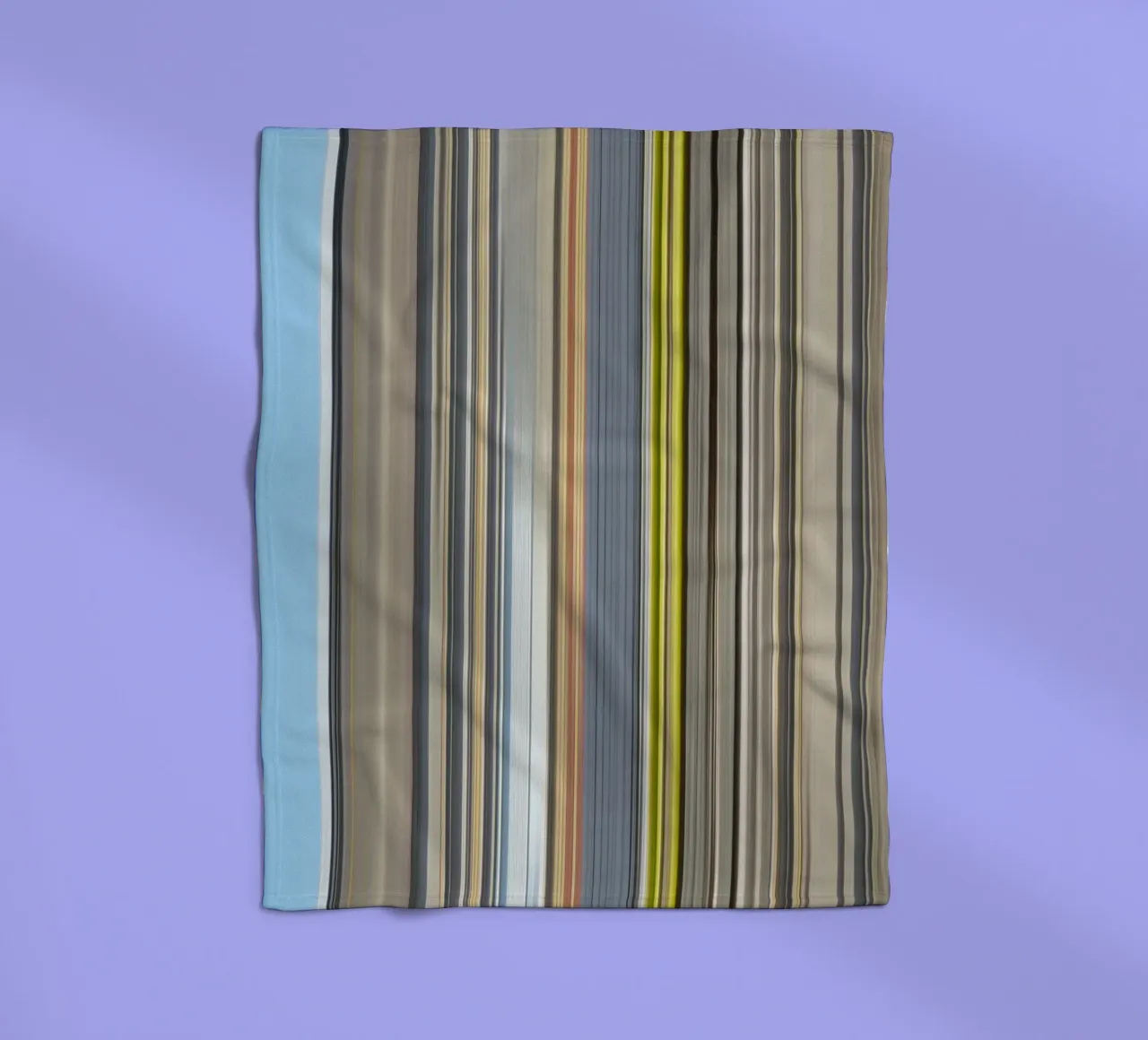 the stripes of the day · blue coperta in pile da Marko Köppe