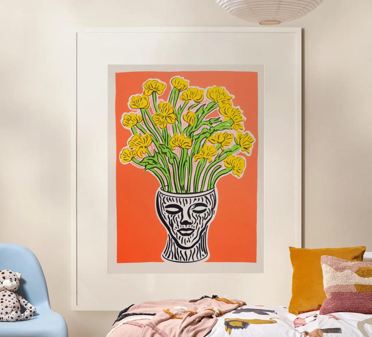 La primavera nella testa | Natura morta di fiori poster con telaio in alluminio da Autofocus