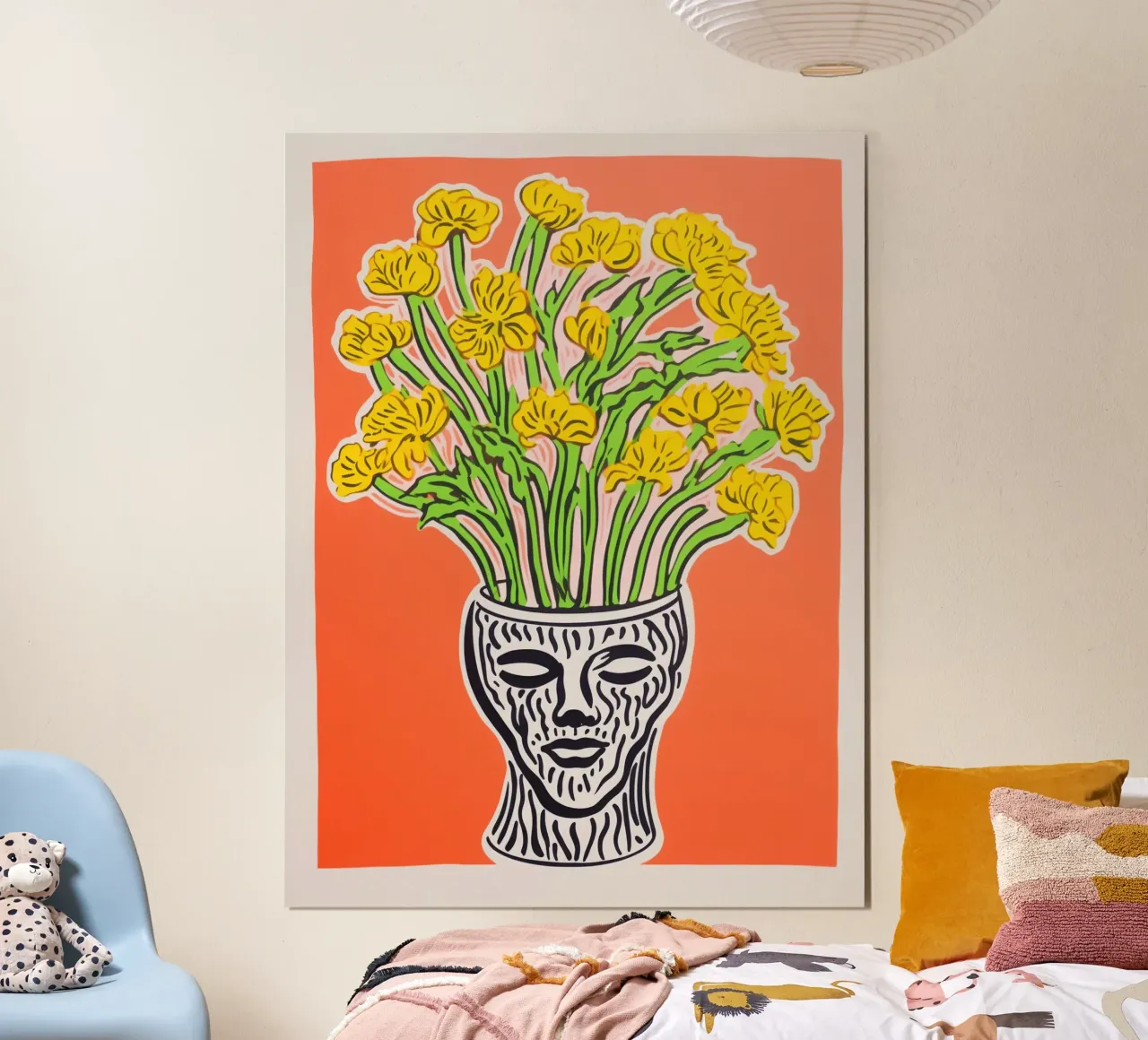 La primavera nella testa | Natura morta di fiori poster con telaio in alluminio da Autofocus